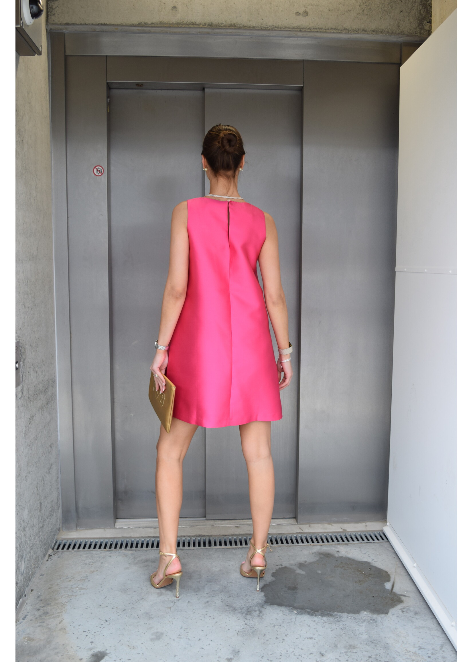 GISÈLE THE LABEL  SYBILLE DRESS FUCHSIA