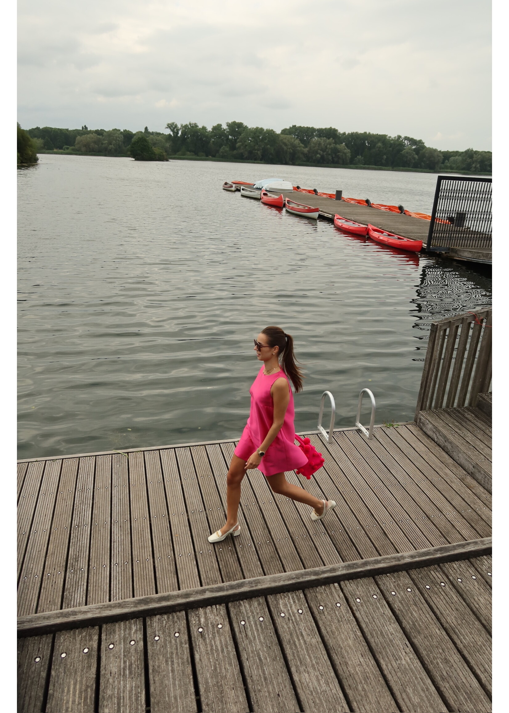 GISÈLE THE LABEL  SYBILLE DRESS FUCHSIA