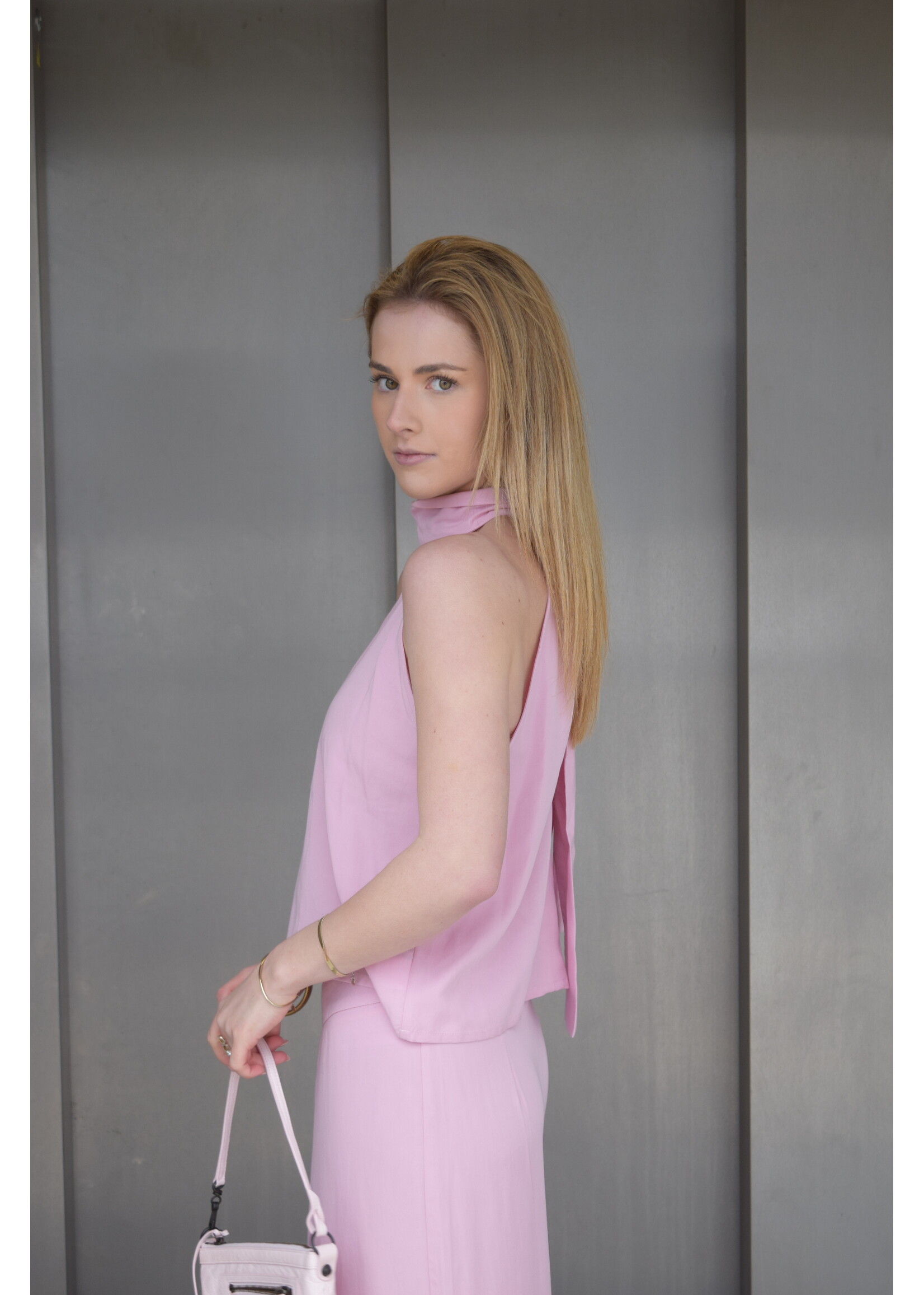 GISÈLE THE LABEL  LEAH TOP PINK