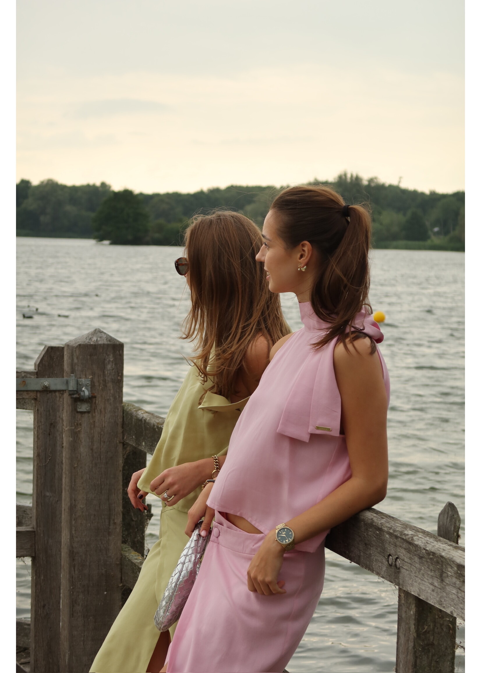 GISÈLE THE LABEL  LEAH TOP PINK