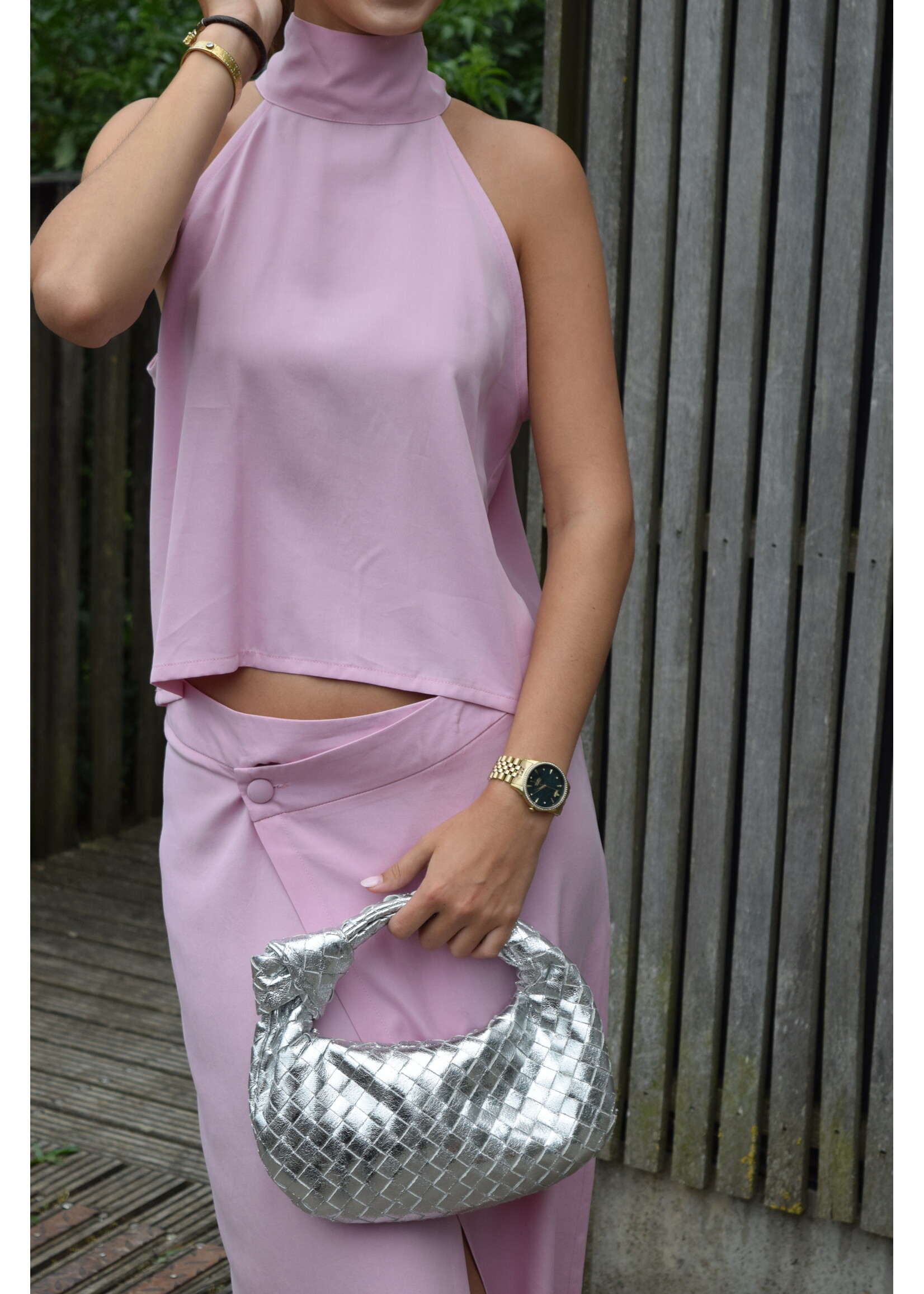 GISÈLE THE LABEL  LEAH TOP PINK