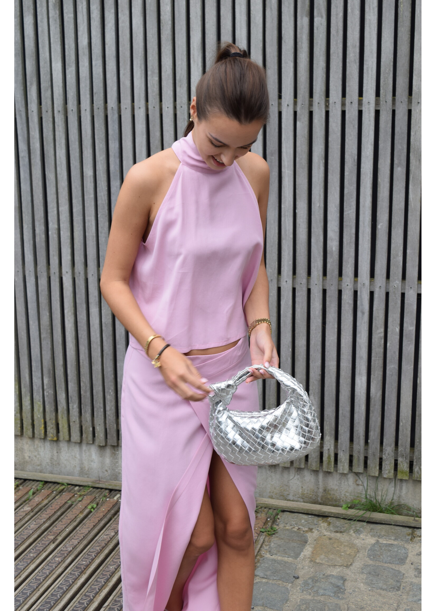 GISÈLE THE LABEL  LEAH TOP PINK