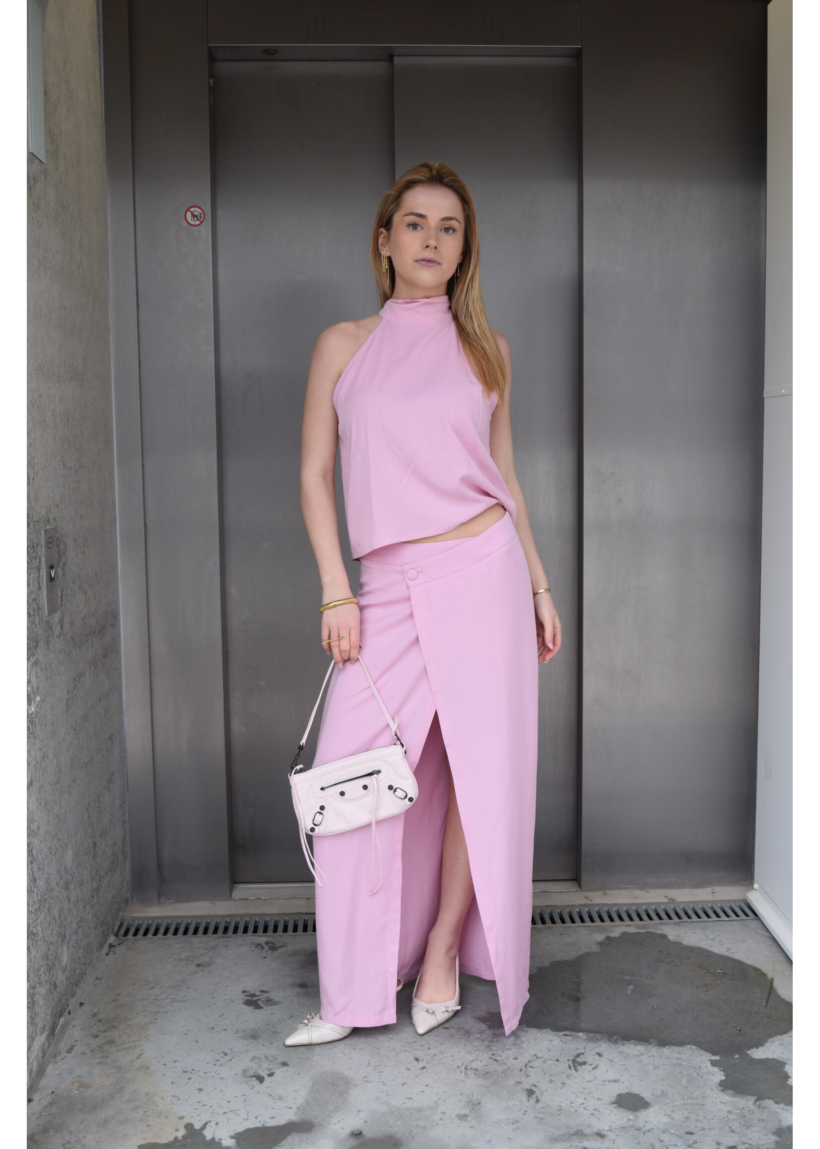 GISÈLE THE LABEL  LIPA SKIRT PINK