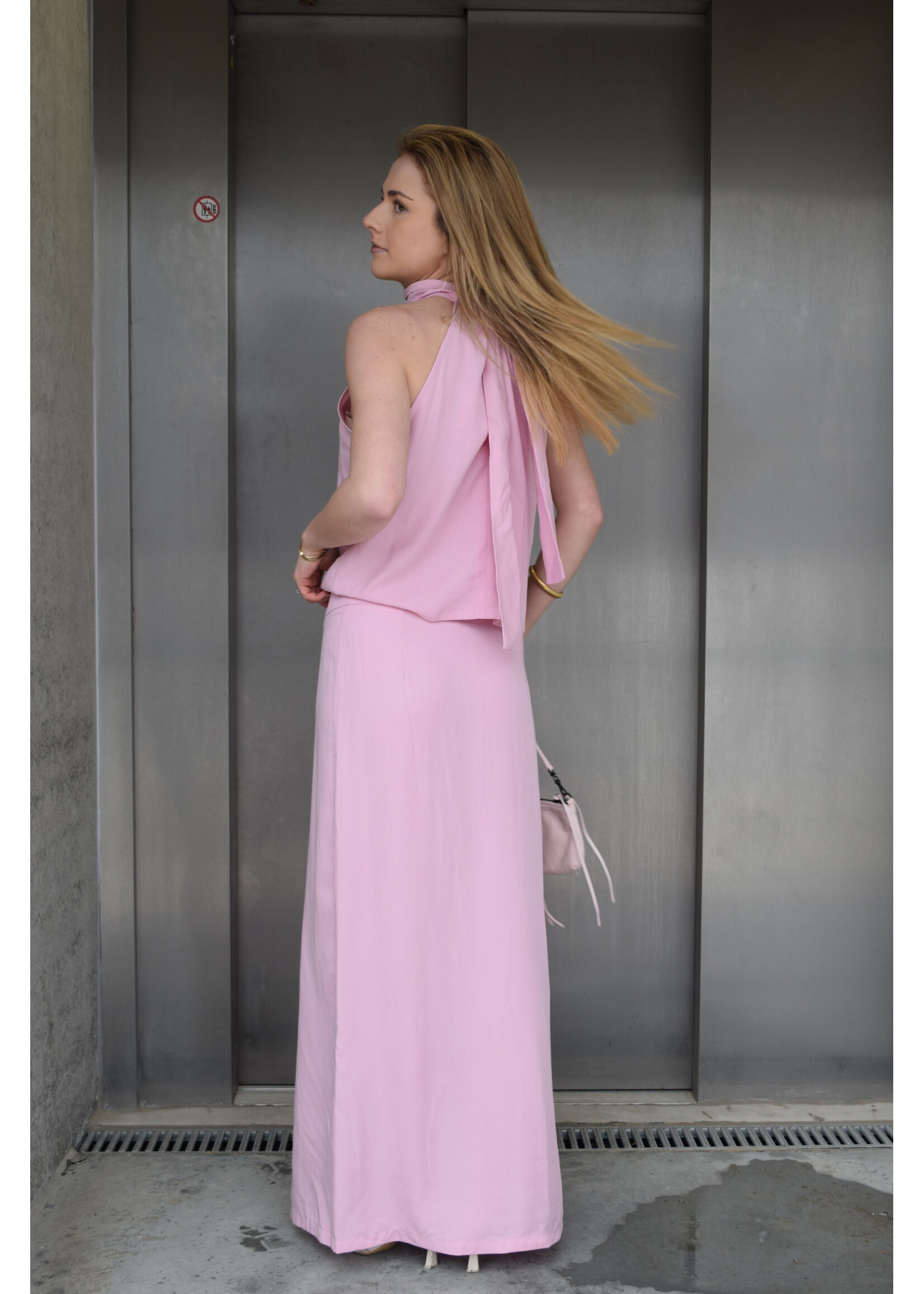 GISÈLE THE LABEL  LIPA SKIRT PINK
