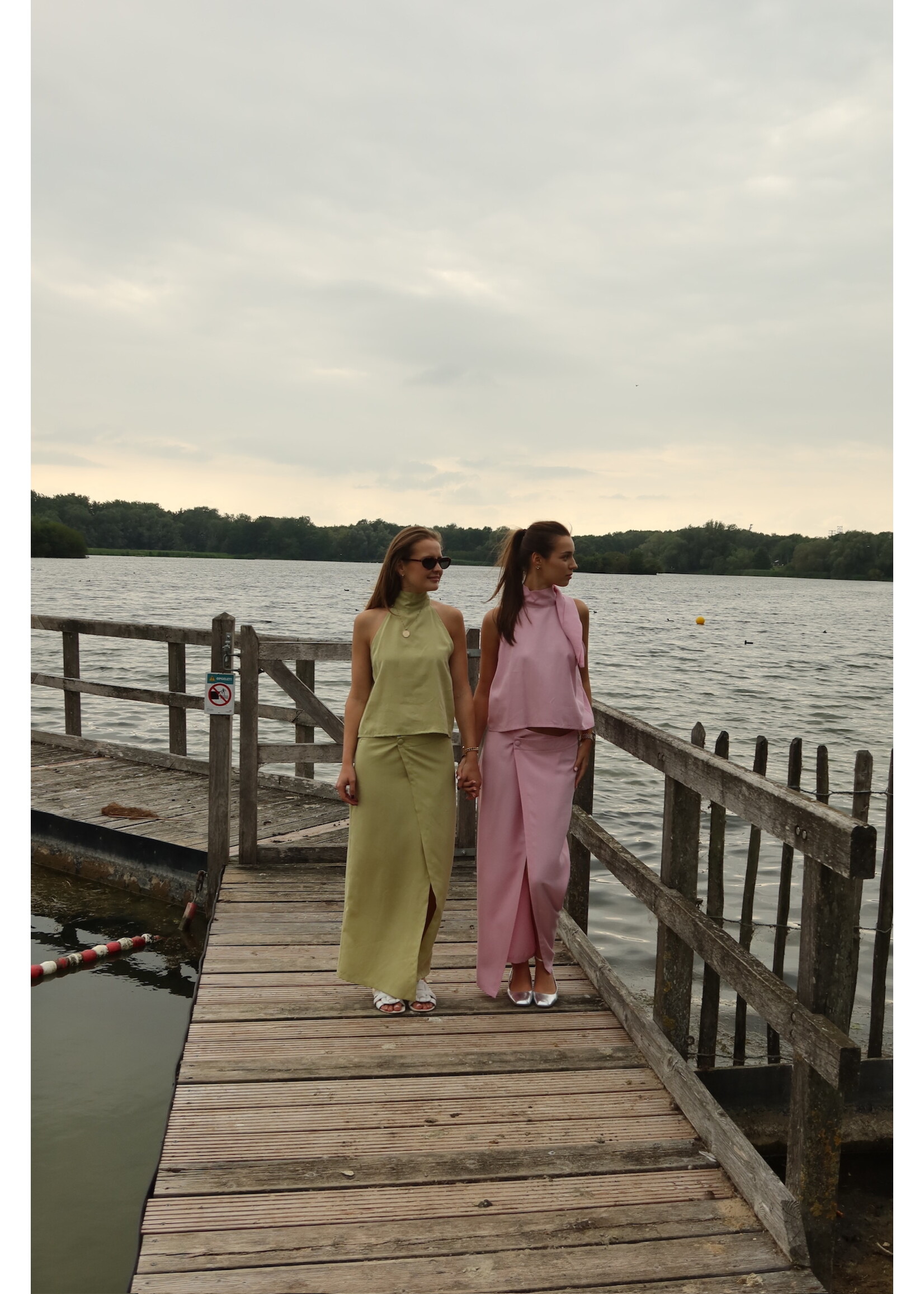 GISÈLE THE LABEL  LIPA SKIRT PINK