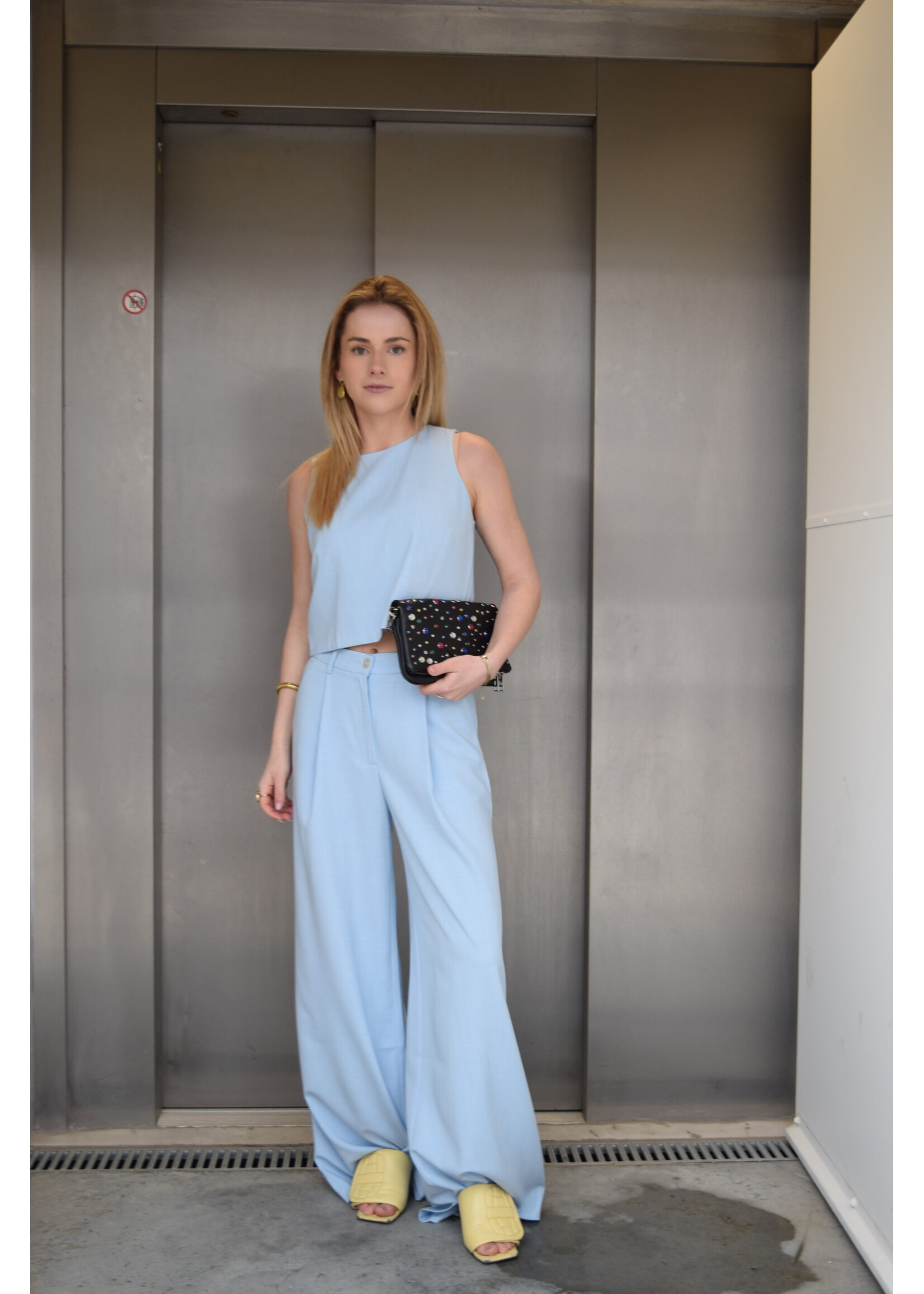 GISÈLE THE LABEL  AMALIA TROUSERS BABY BLUE