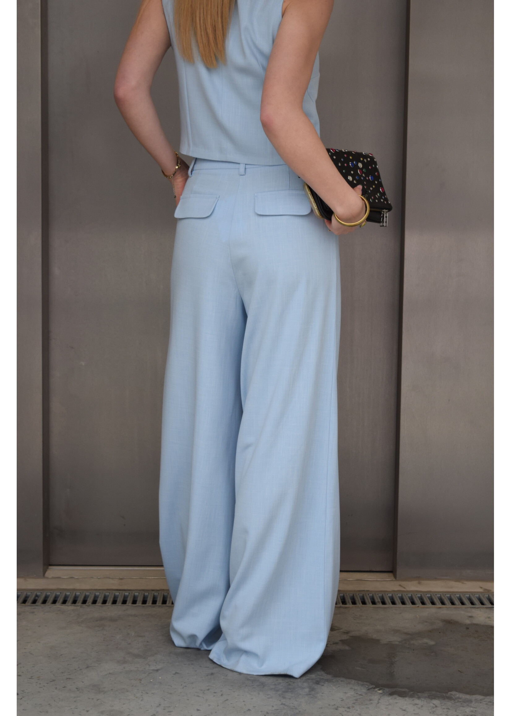 GISÈLE THE LABEL  AMALIA TROUSERS BABY BLUE