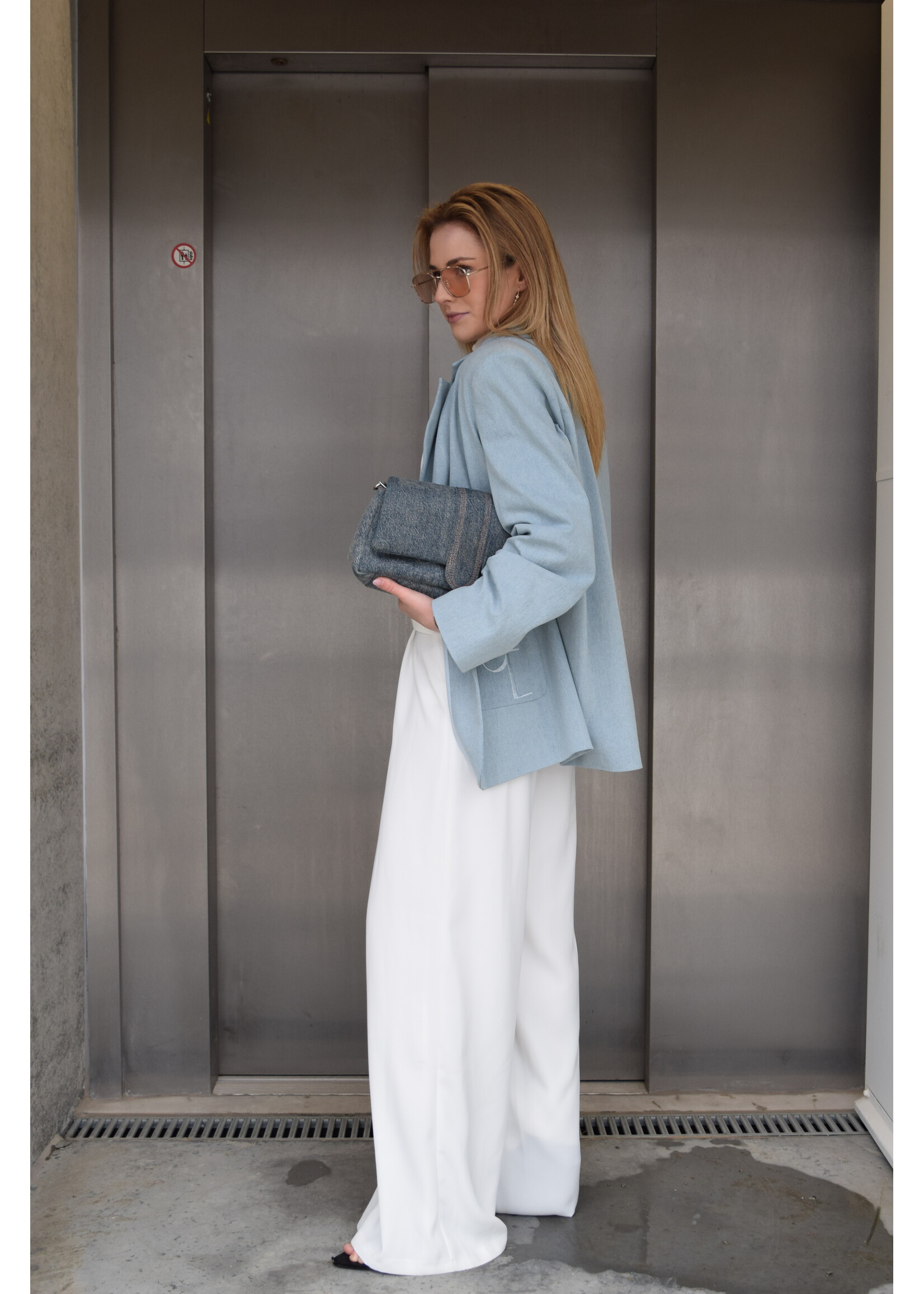 GISÈLE THE LABEL  WILLOW BLAZER DENIM