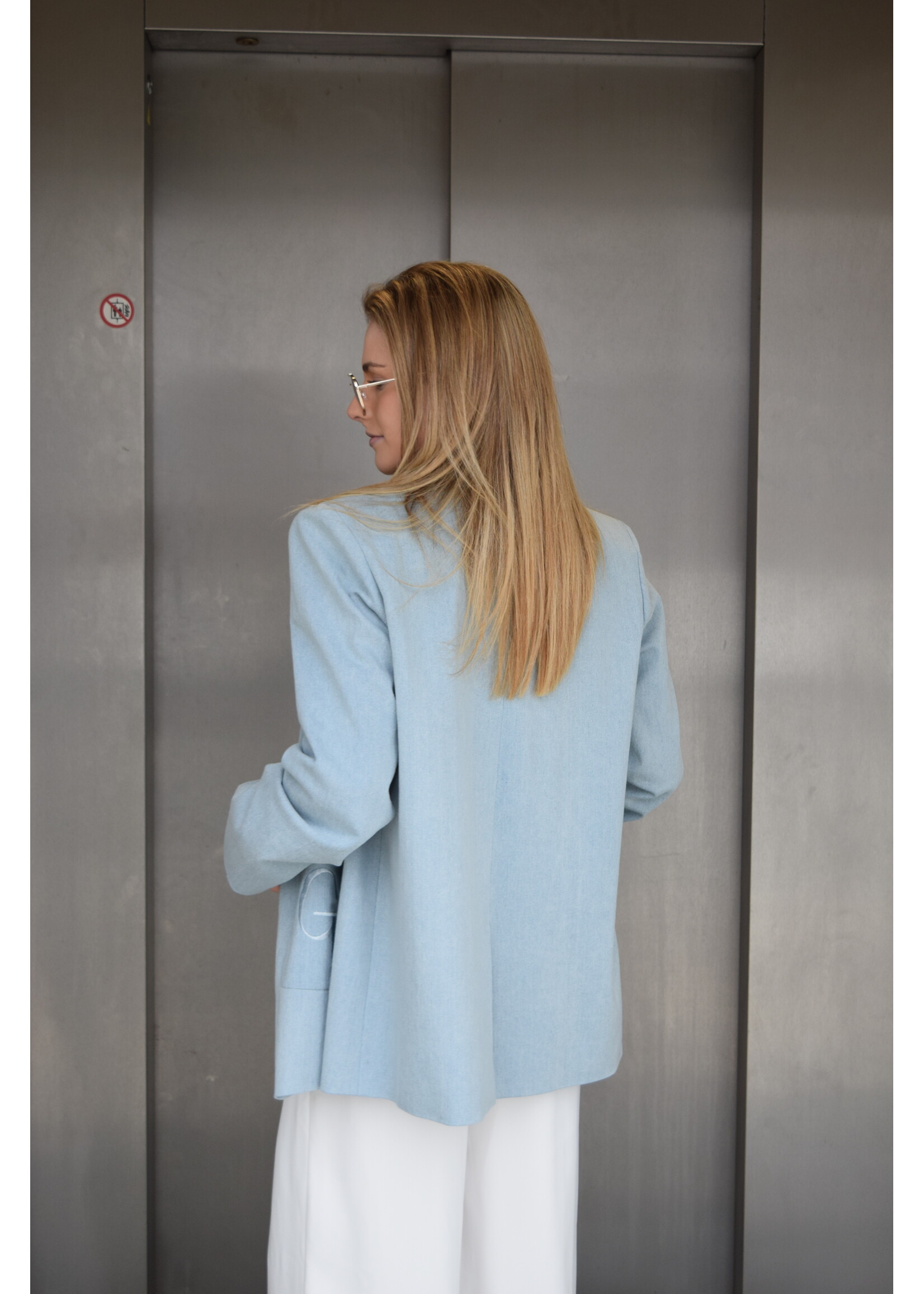 GISÈLE THE LABEL  WILLOW BLAZER DENIM