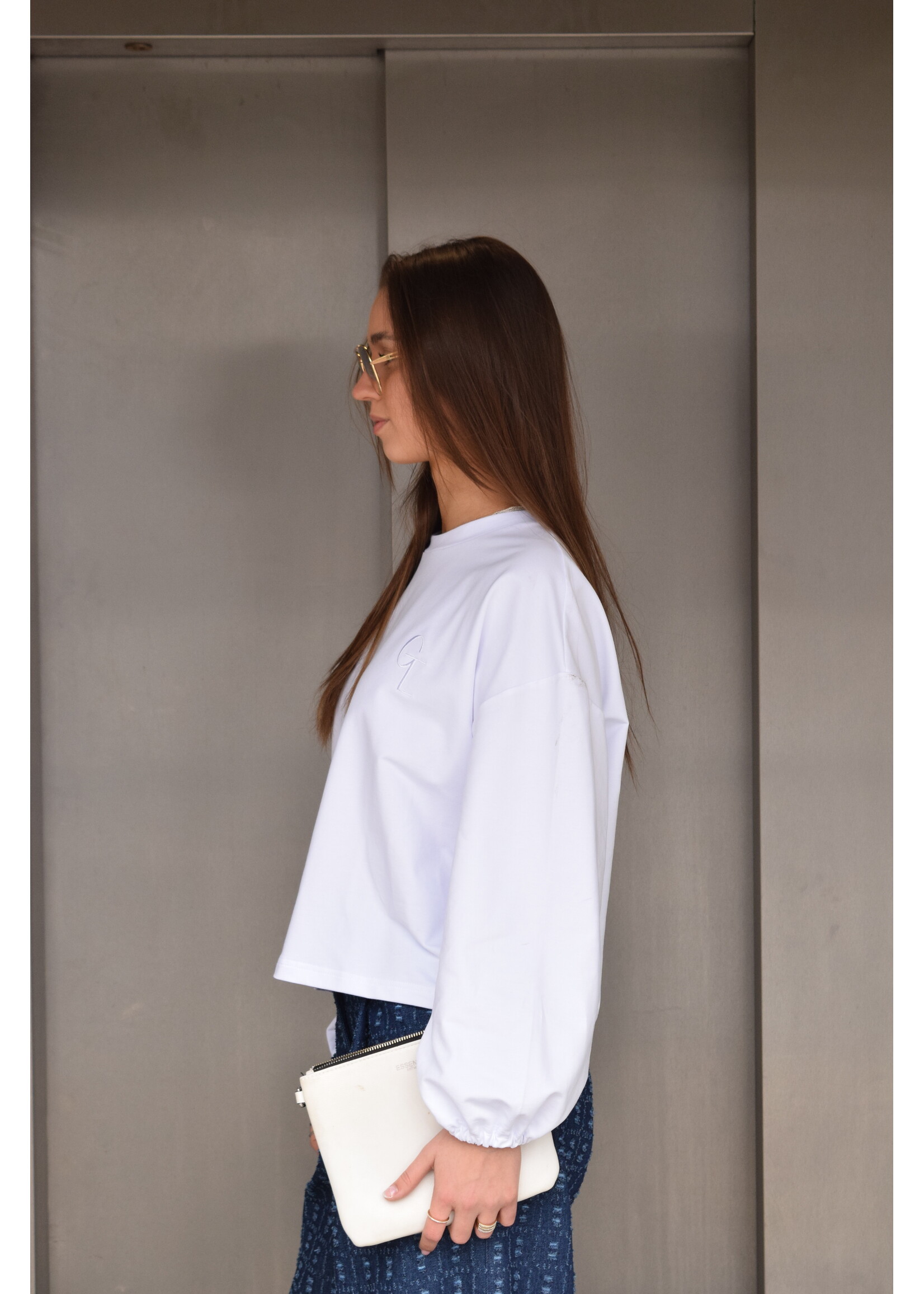 GISÈLE THE LABEL  MAE LONGSLEEVE WHITE