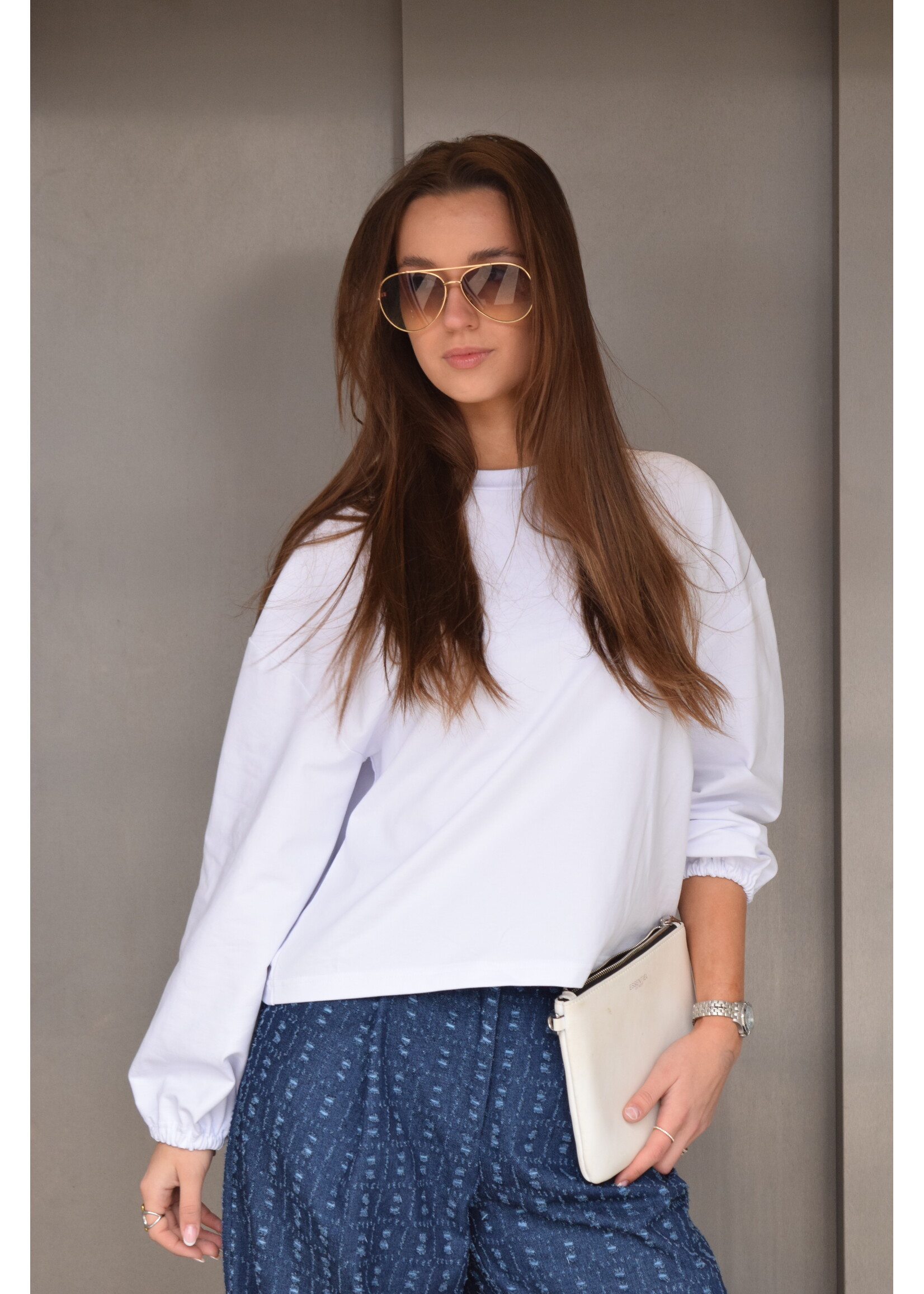 GISÈLE THE LABEL  MAE LONGSLEEVE WHITE