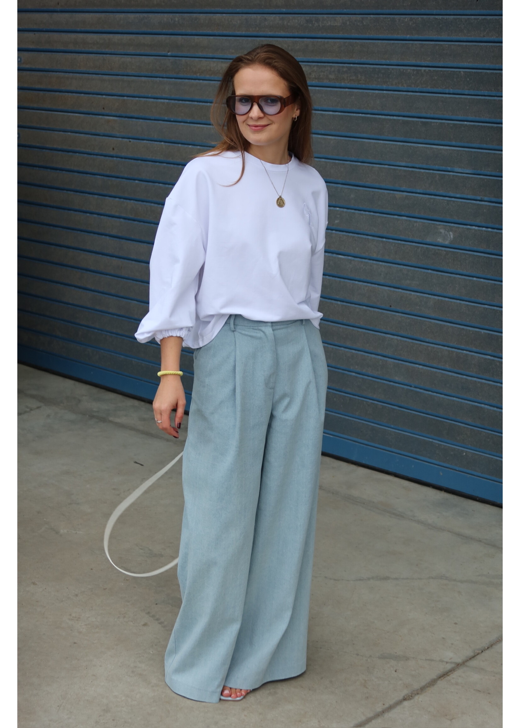 GISÈLE THE LABEL  MAE LONGSLEEVE WHITE