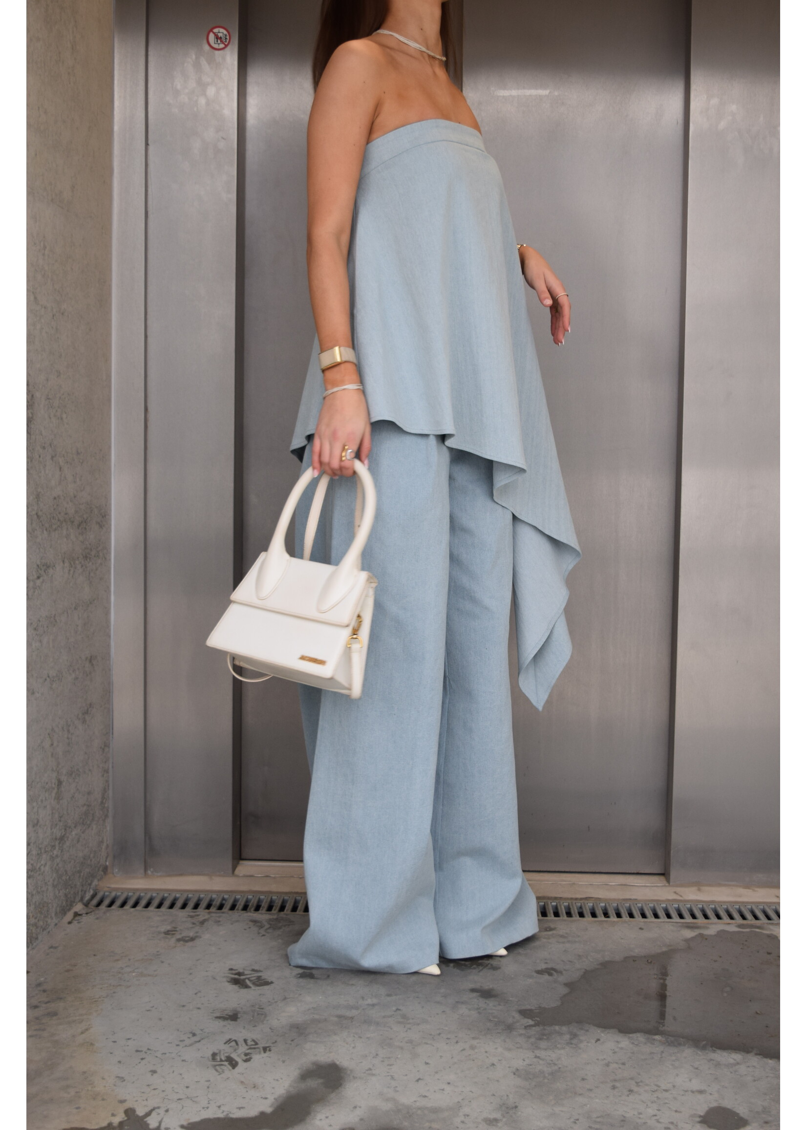 GISÈLE THE LABEL  ANTIBES TOP DENIM