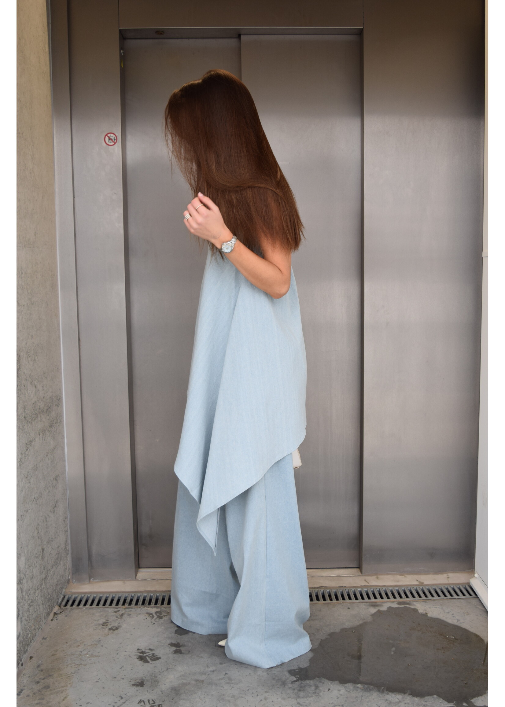 GISÈLE THE LABEL  ANTIBES TOP DENIM