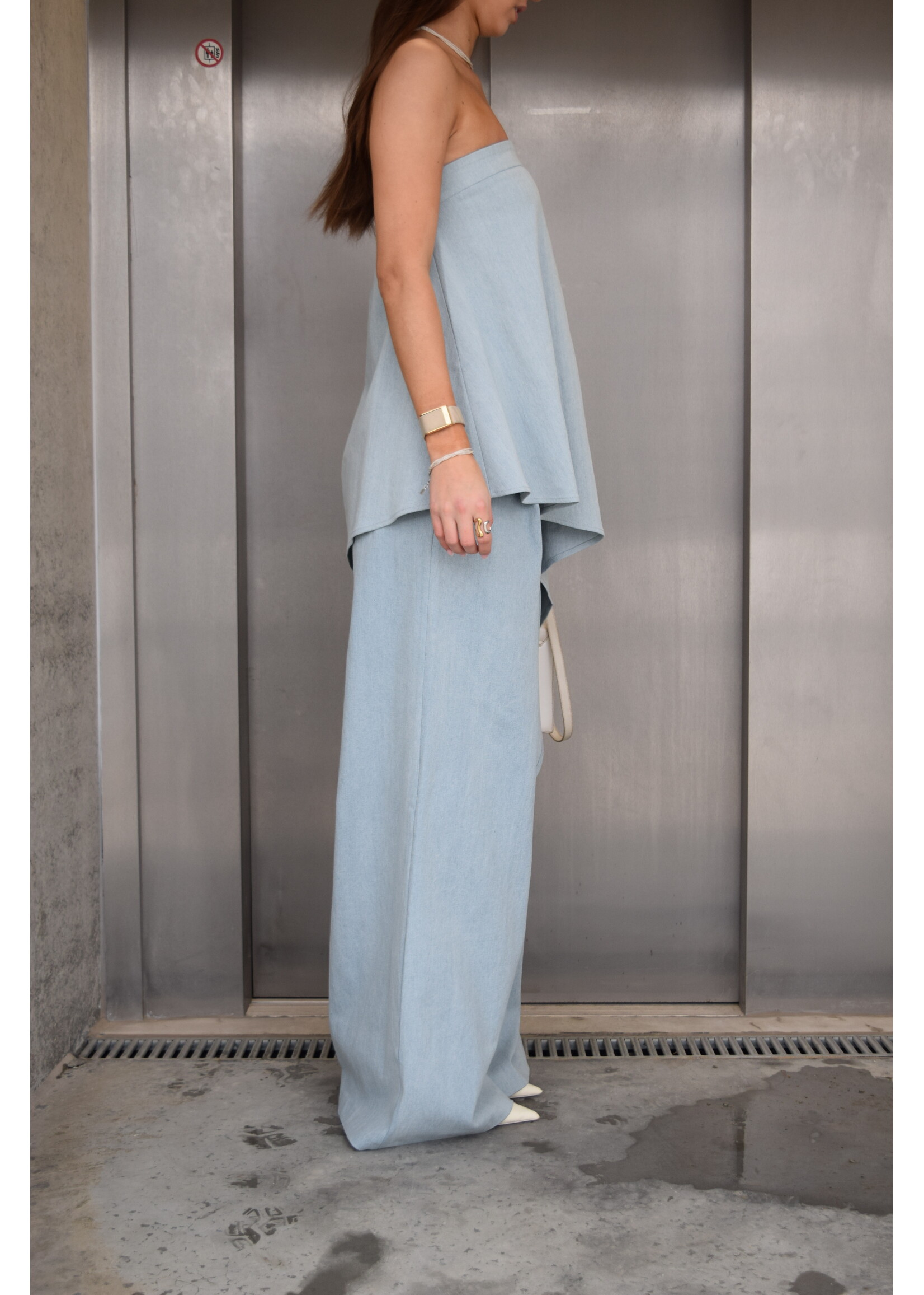 GISÈLE THE LABEL  AMALIA TROUSERS DENIM