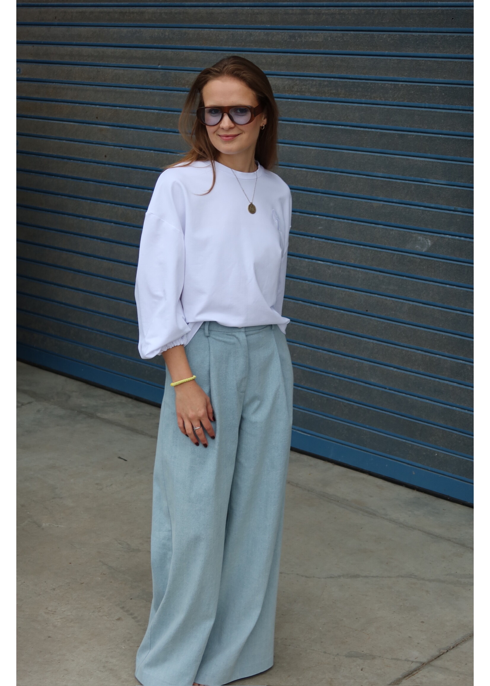 GISÈLE THE LABEL  AMALIA TROUSERS DENIM