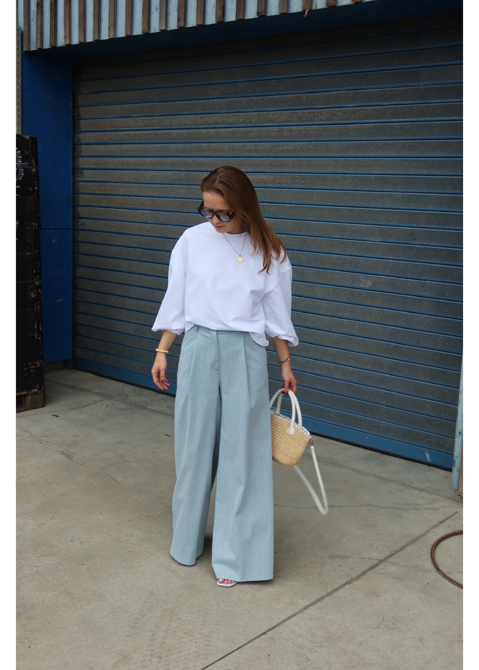 GISÈLE THE LABEL  AMALIA TROUSERS DENIM