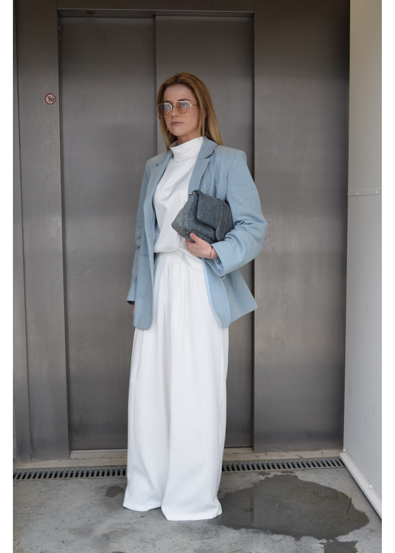 GISÈLE THE LABEL  BIARRITZ TROUSERS WHITE