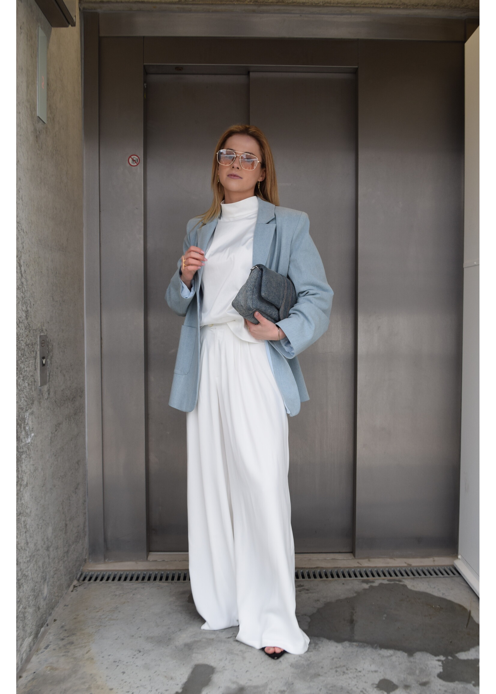 GISÈLE THE LABEL  BIARRITZ TROUSERS WHITE