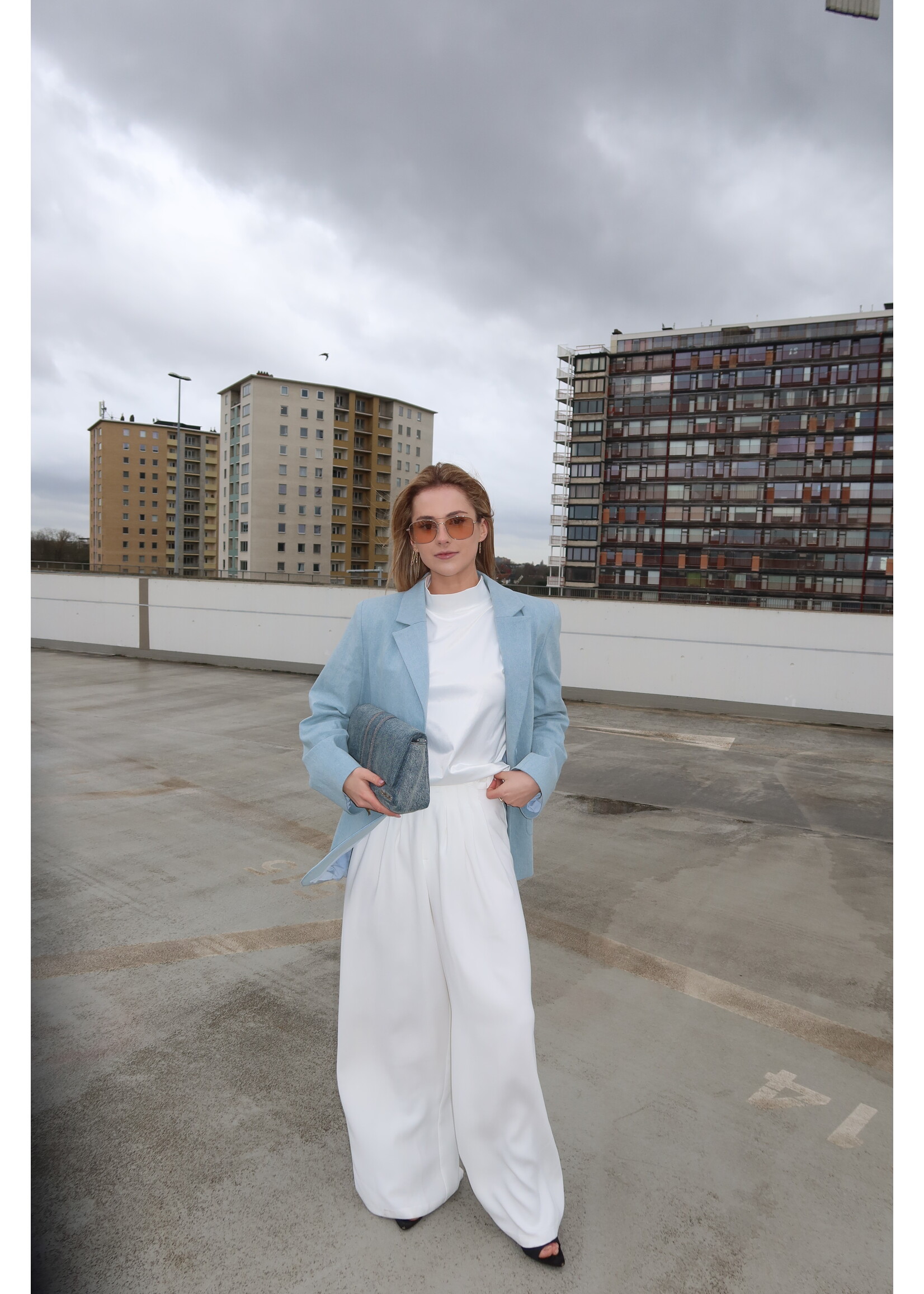 GISÈLE THE LABEL  BIARRITZ TROUSERS WHITE