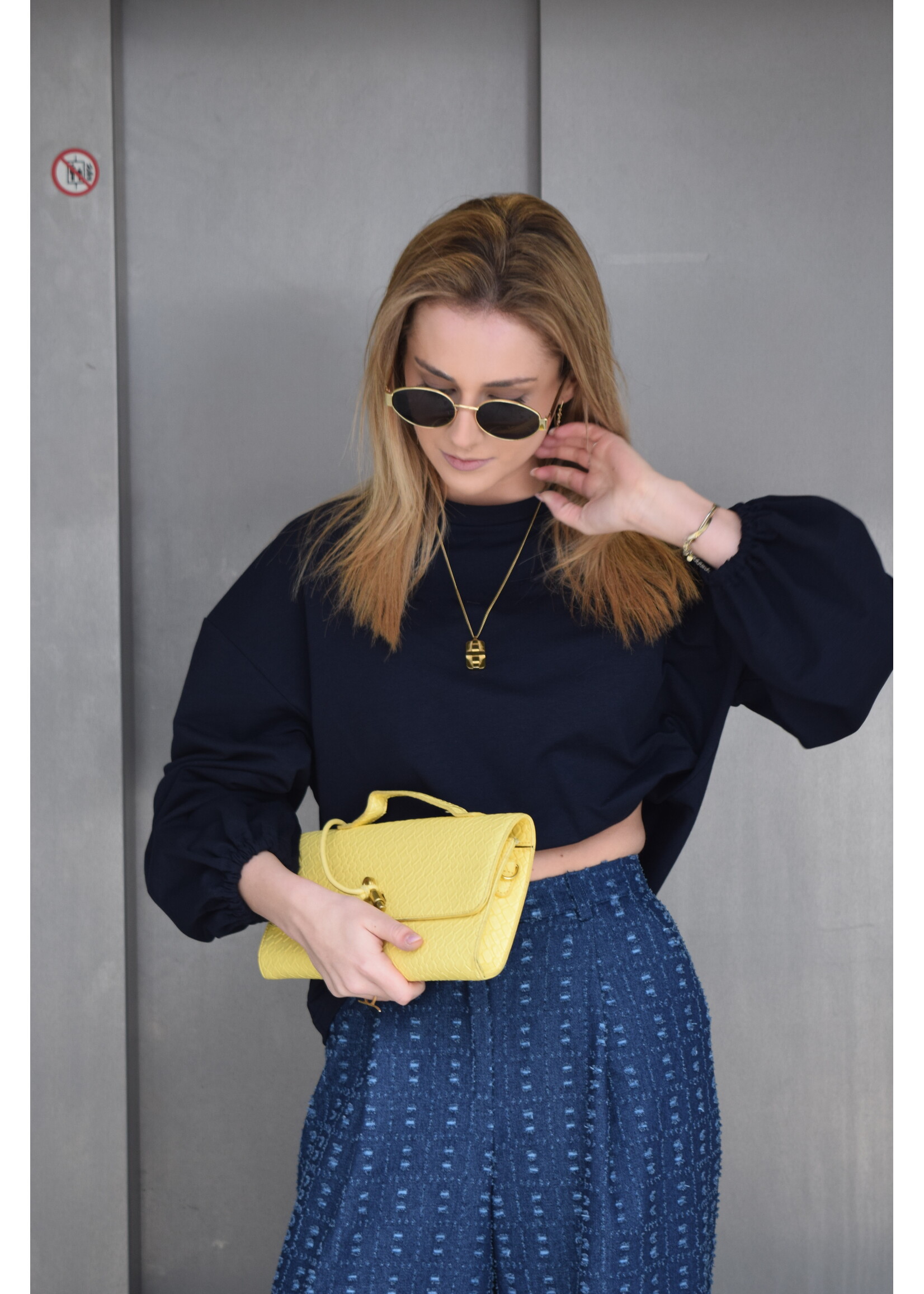 GISÈLE THE LABEL  MAE LONGSLEEVE NAVY