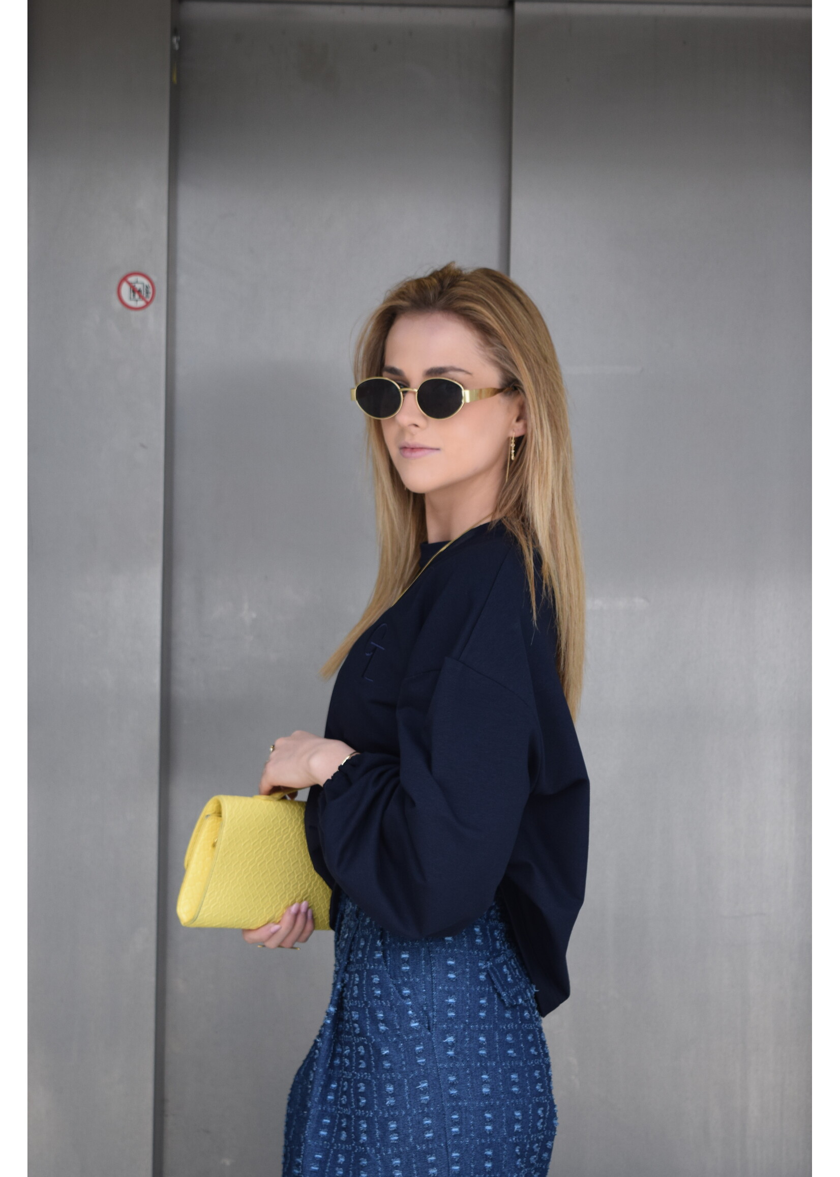 GISÈLE THE LABEL  MAE LONGSLEEVE NAVY