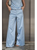 GISÈLE THE LABEL  MERLOT TROUSERS BLUE