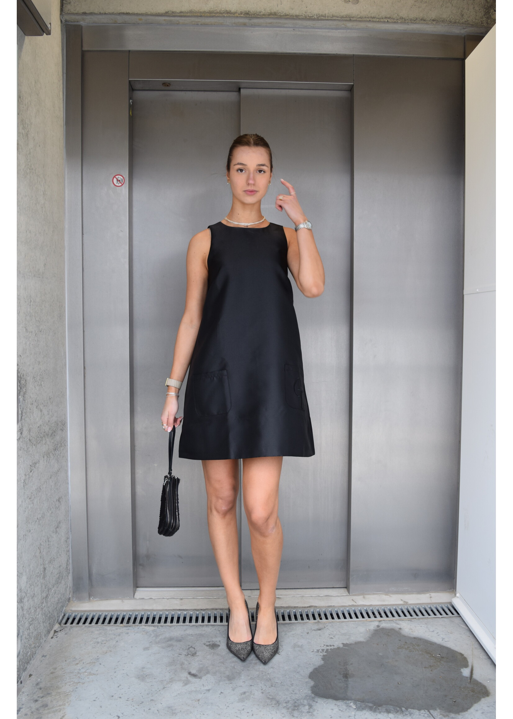 GISÈLE THE LABEL  SYBILLE DRESS BLACK