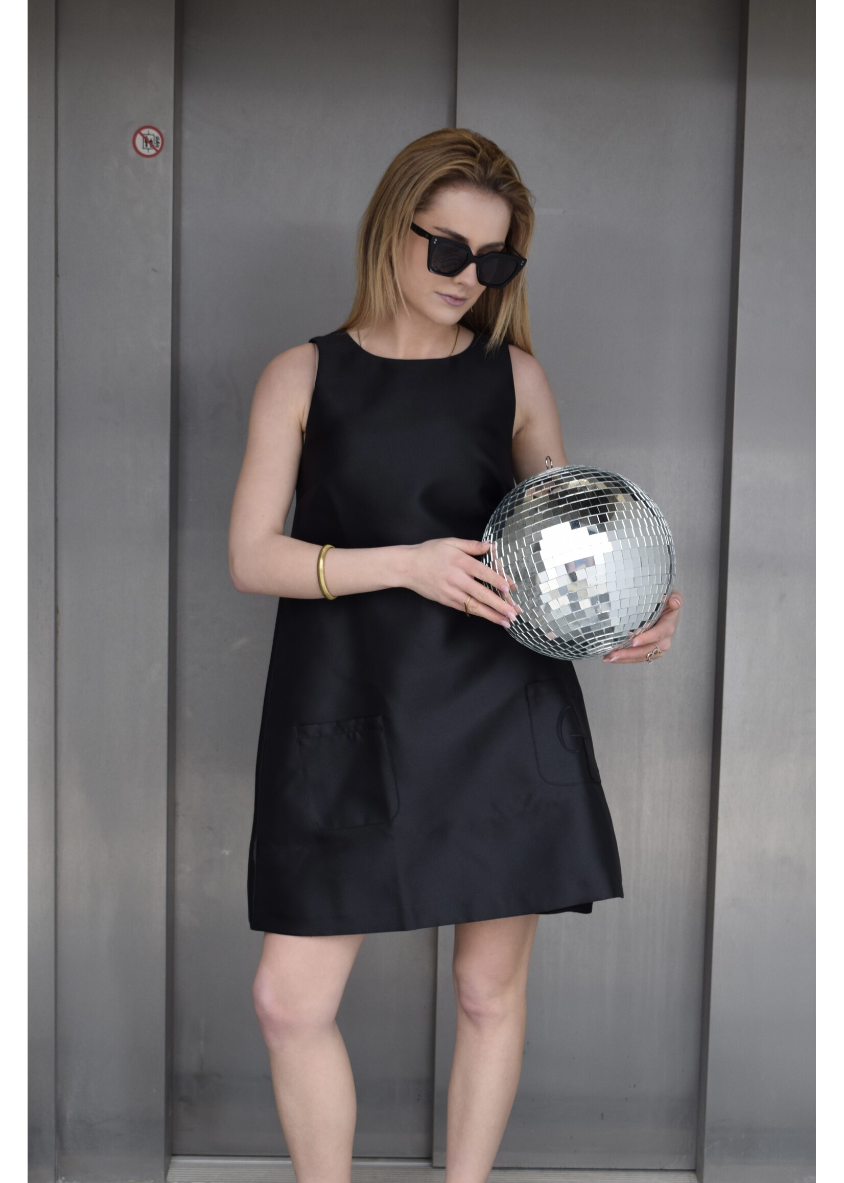 GISÈLE THE LABEL  SYBILLE DRESS BLACK