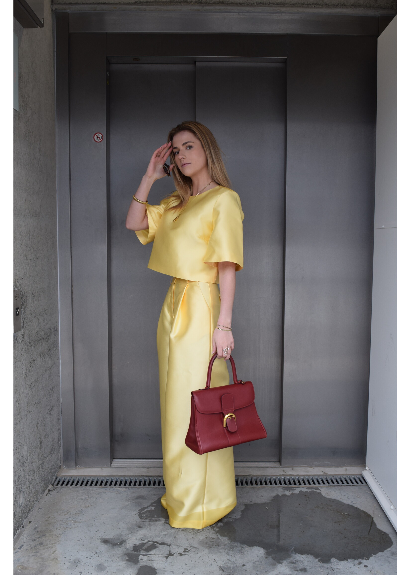 GISÈLE THE LABEL  NIA TOP BUTTER YELLOW