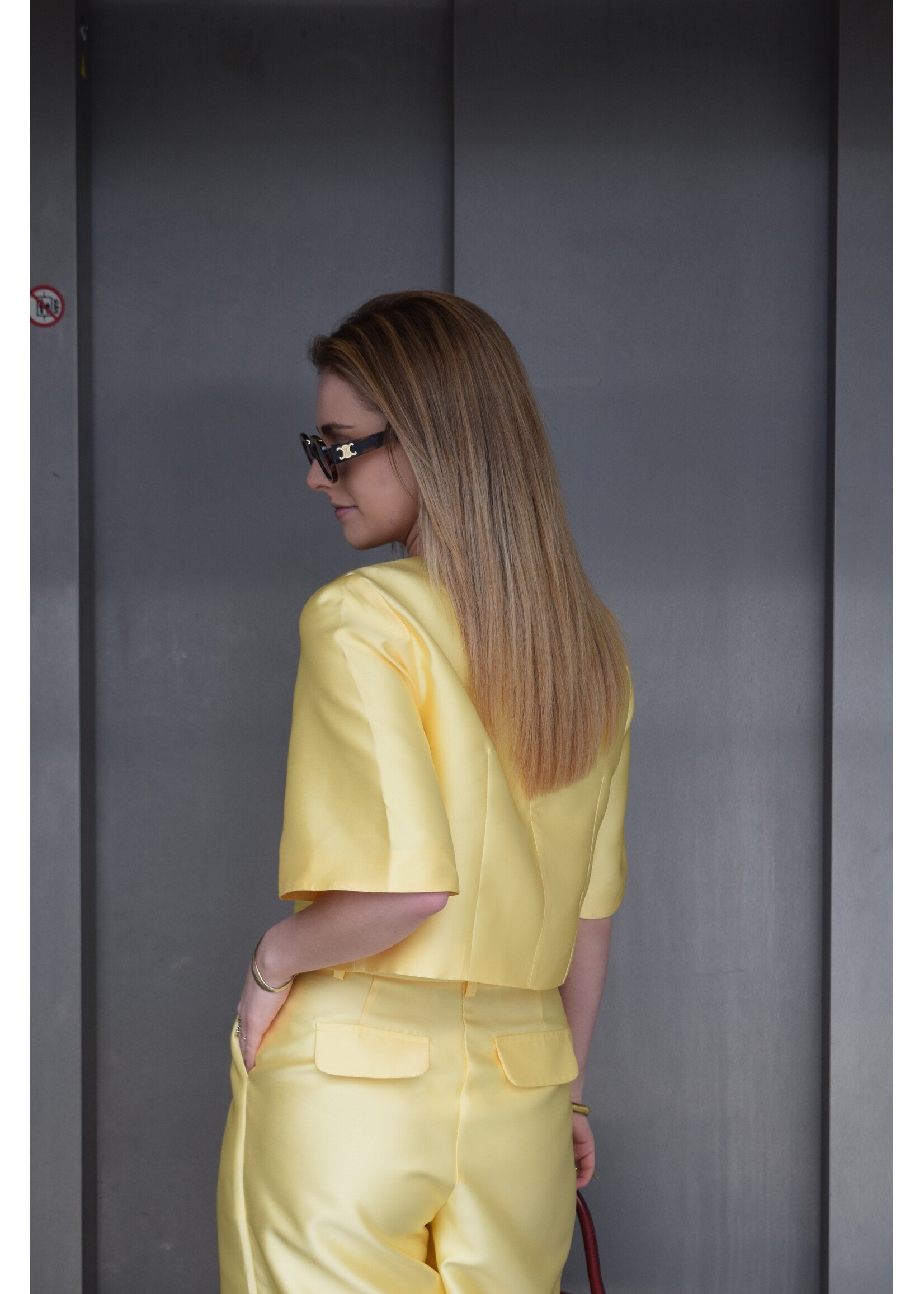 GISÈLE THE LABEL  NIA TOP BUTTER YELLOW