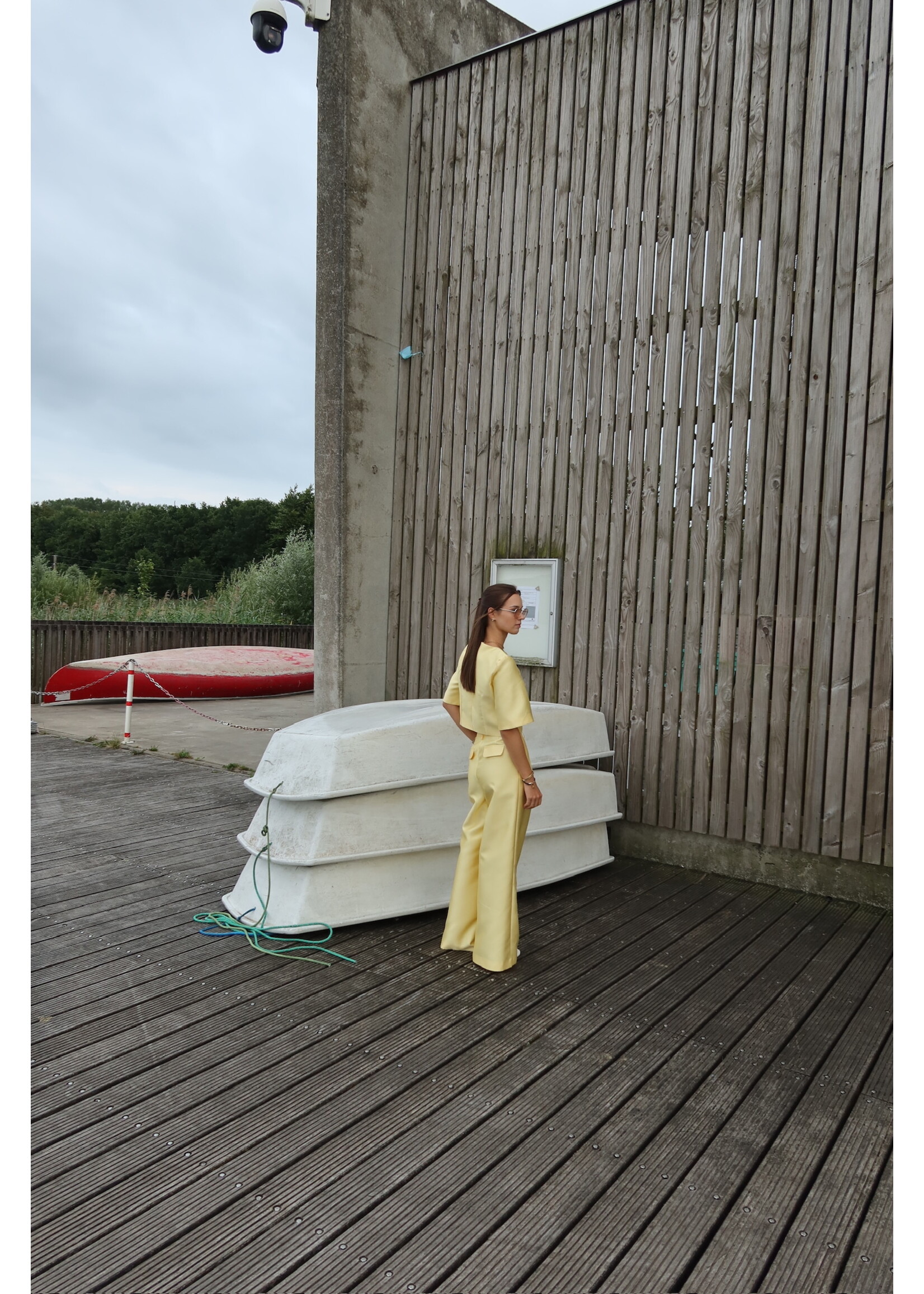 GISÈLE THE LABEL  NIA TOP BUTTER YELLOW