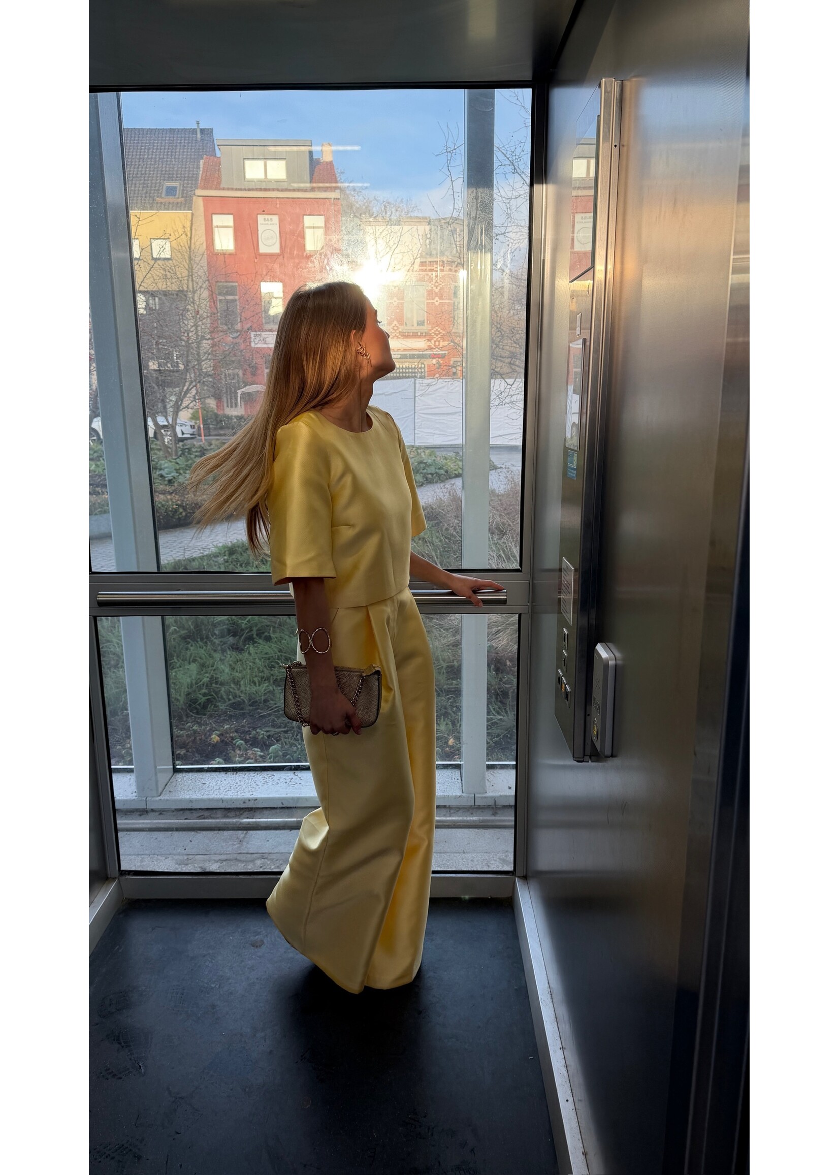 GISÈLE THE LABEL  AMALIA TROUSERS BUTTER YELLOW