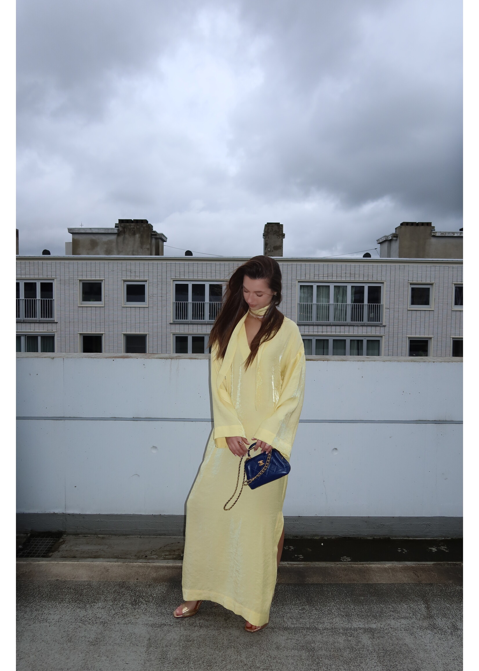 GISÈLE THE LABEL  SERAFINA MAXI DRESS YELLOW