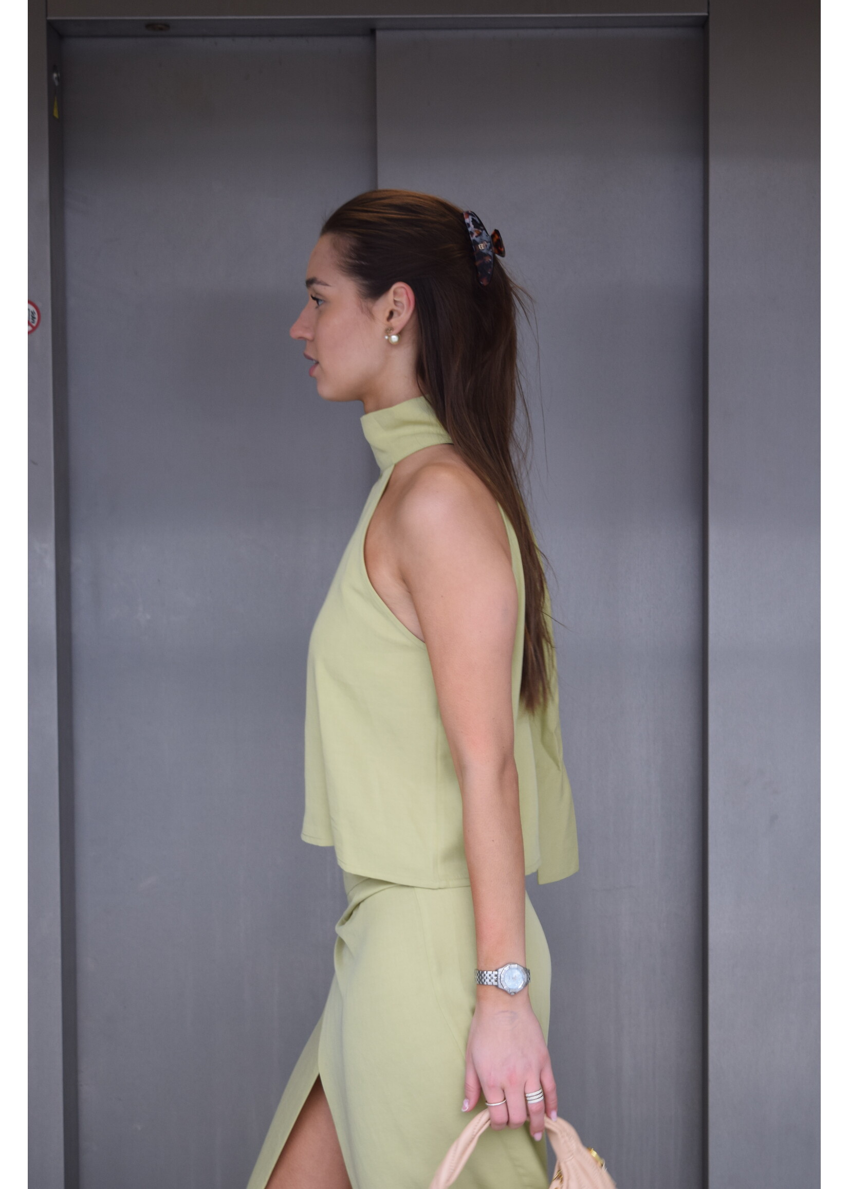 GISÈLE THE LABEL  LEAH TOP OLIVE