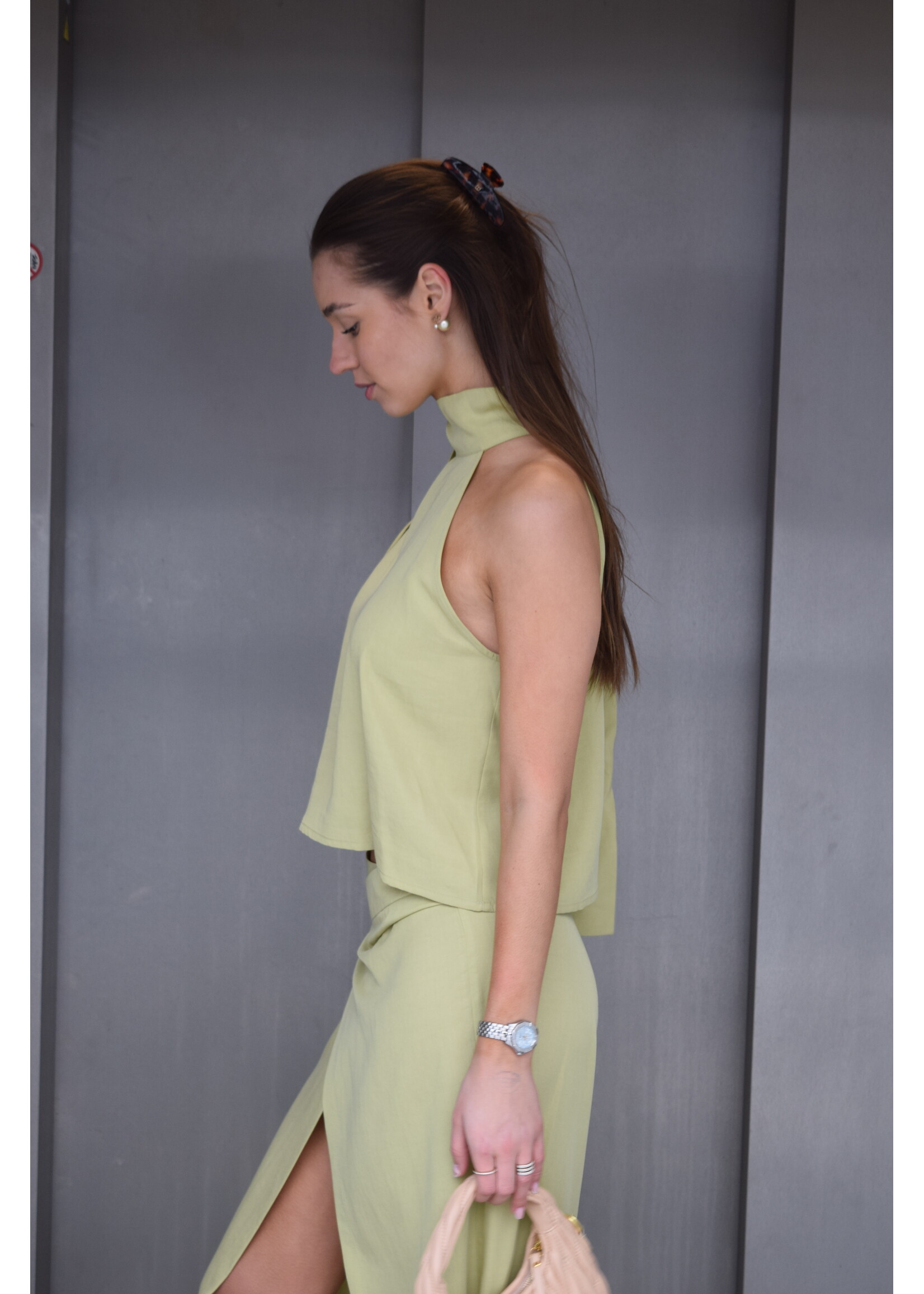 GISÈLE THE LABEL  LEAH TOP OLIVE