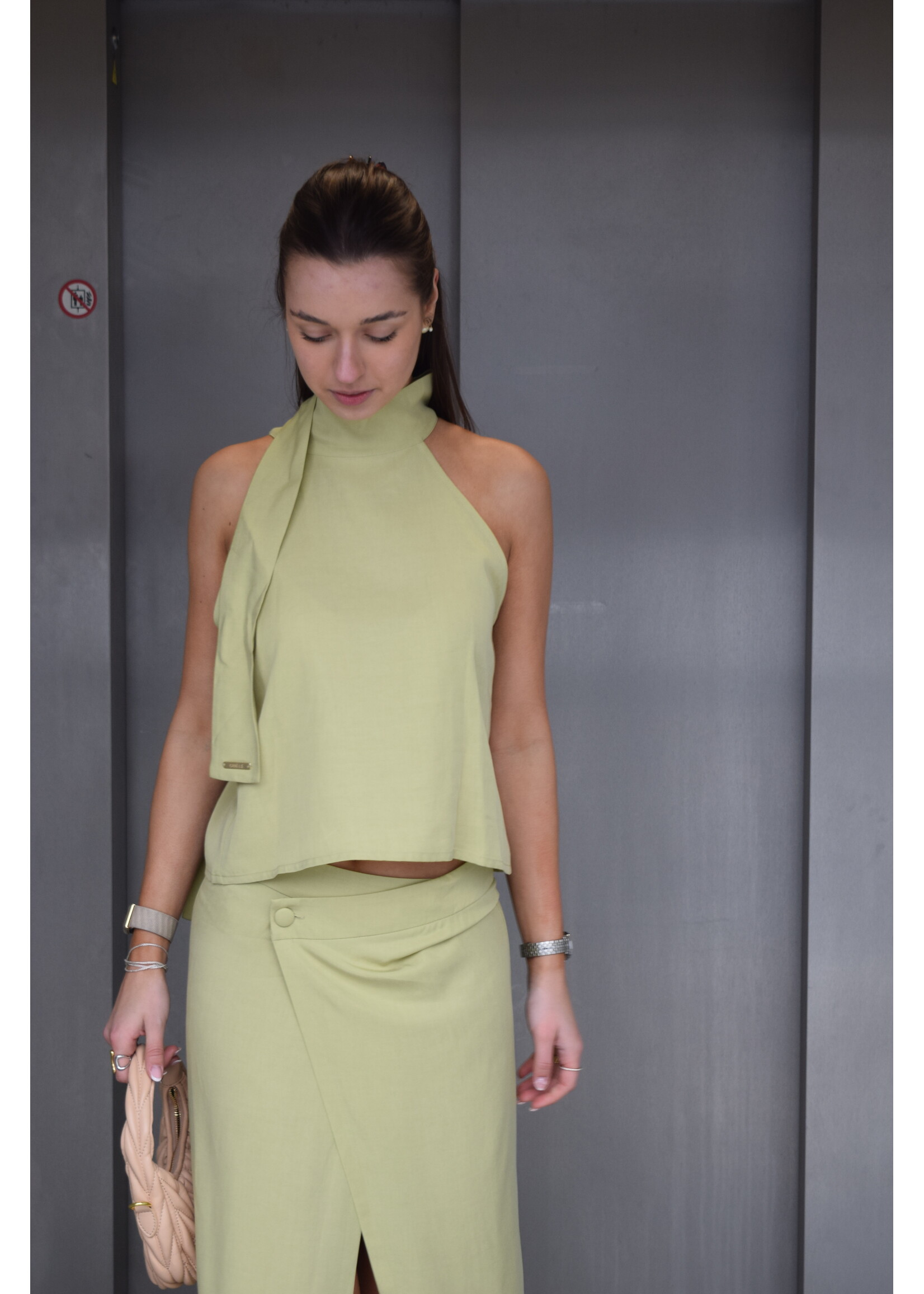 GISÈLE THE LABEL  LEAH TOP OLIVE