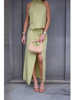 GISÈLE THE LABEL  LIPA SKIRT OLIVE