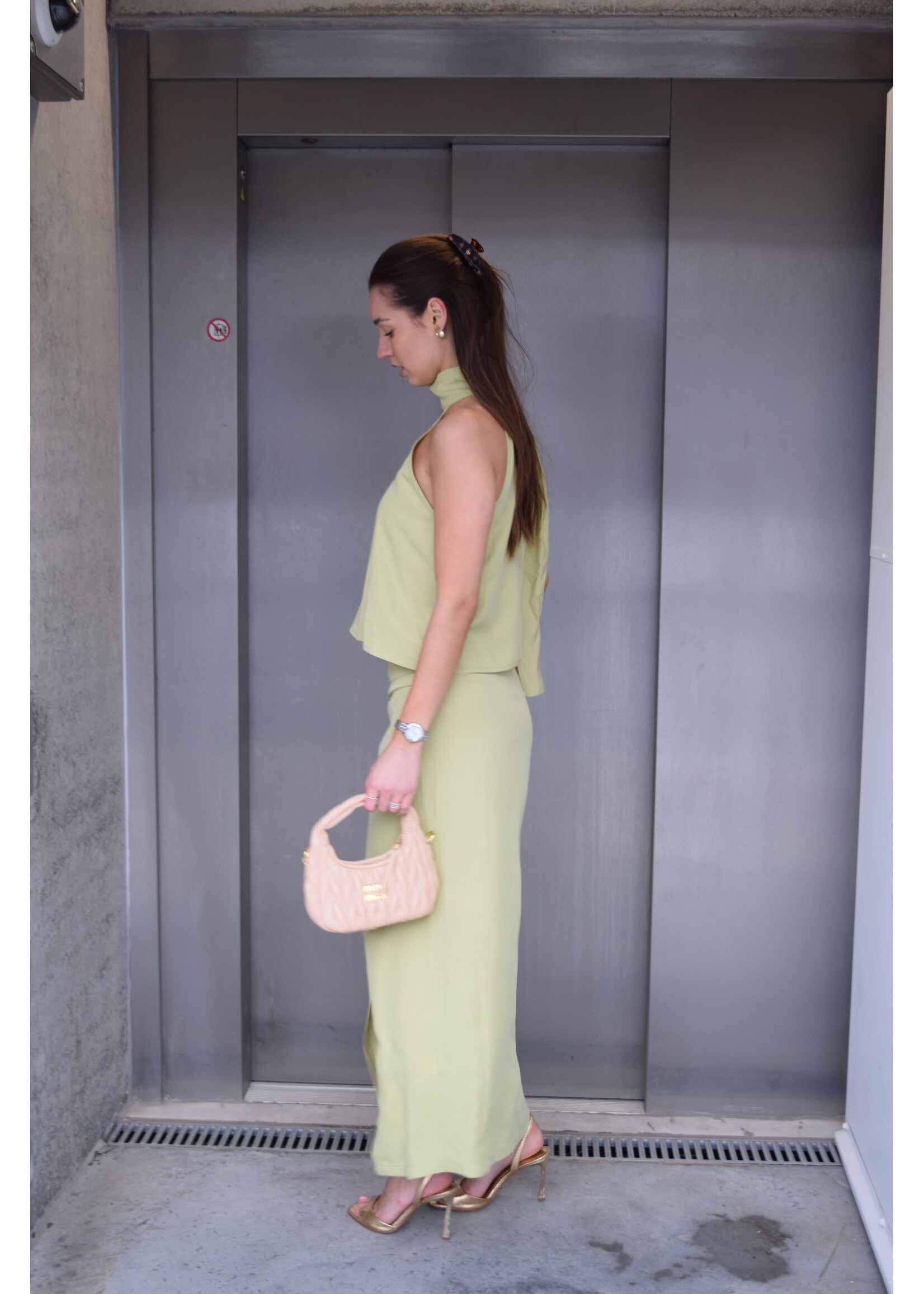 GISÈLE THE LABEL  LIPA SKIRT OLIVE