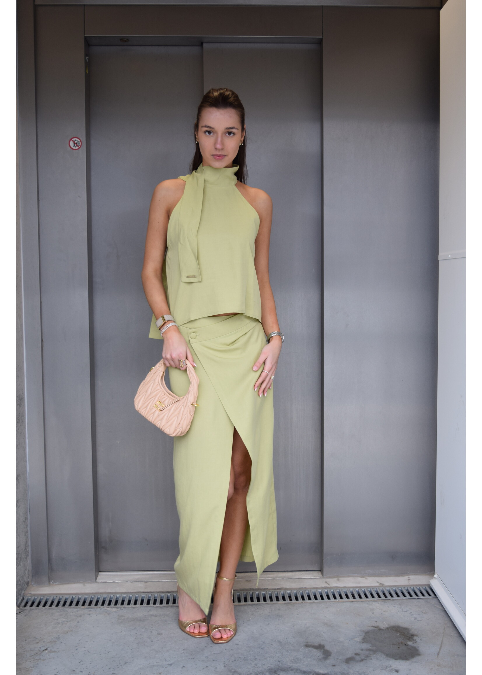 GISÈLE THE LABEL  LIPA SKIRT OLIVE