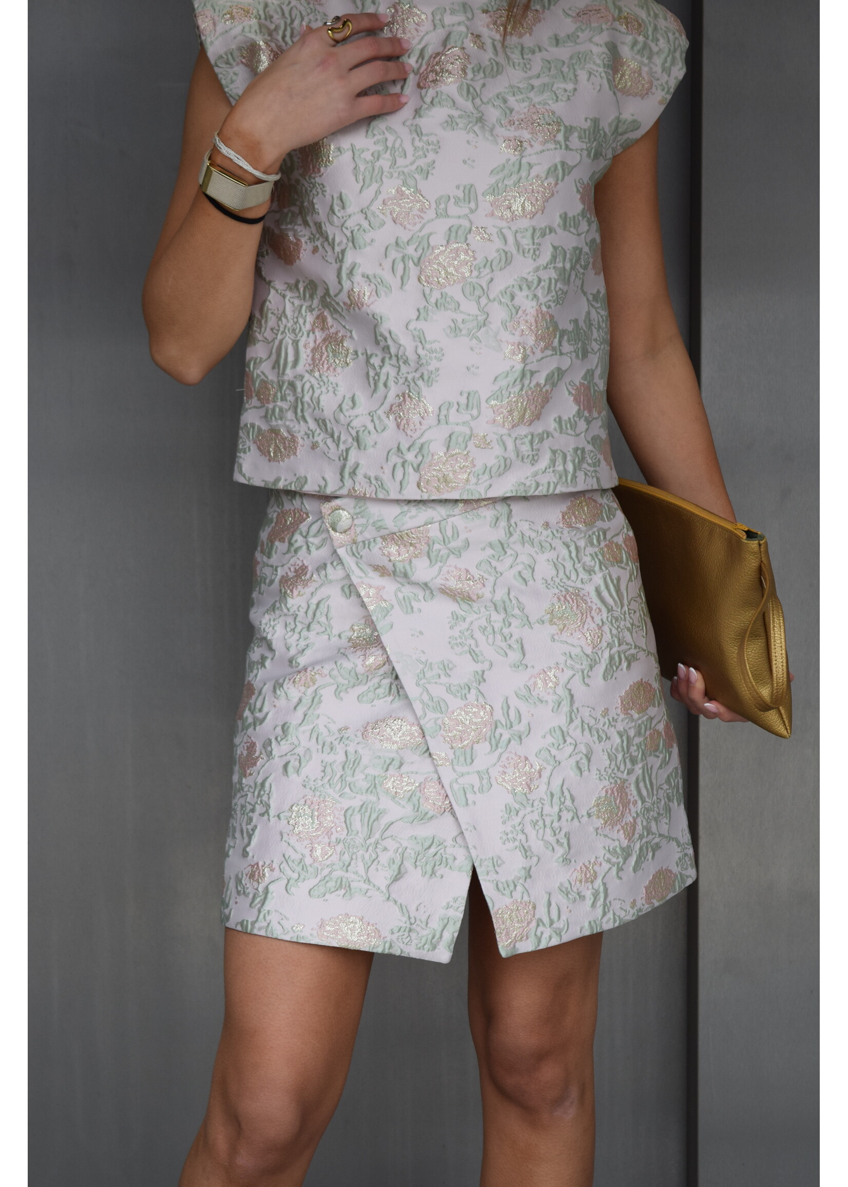 GISÈLE THE LABEL  SOLENE TOP JACQUARD