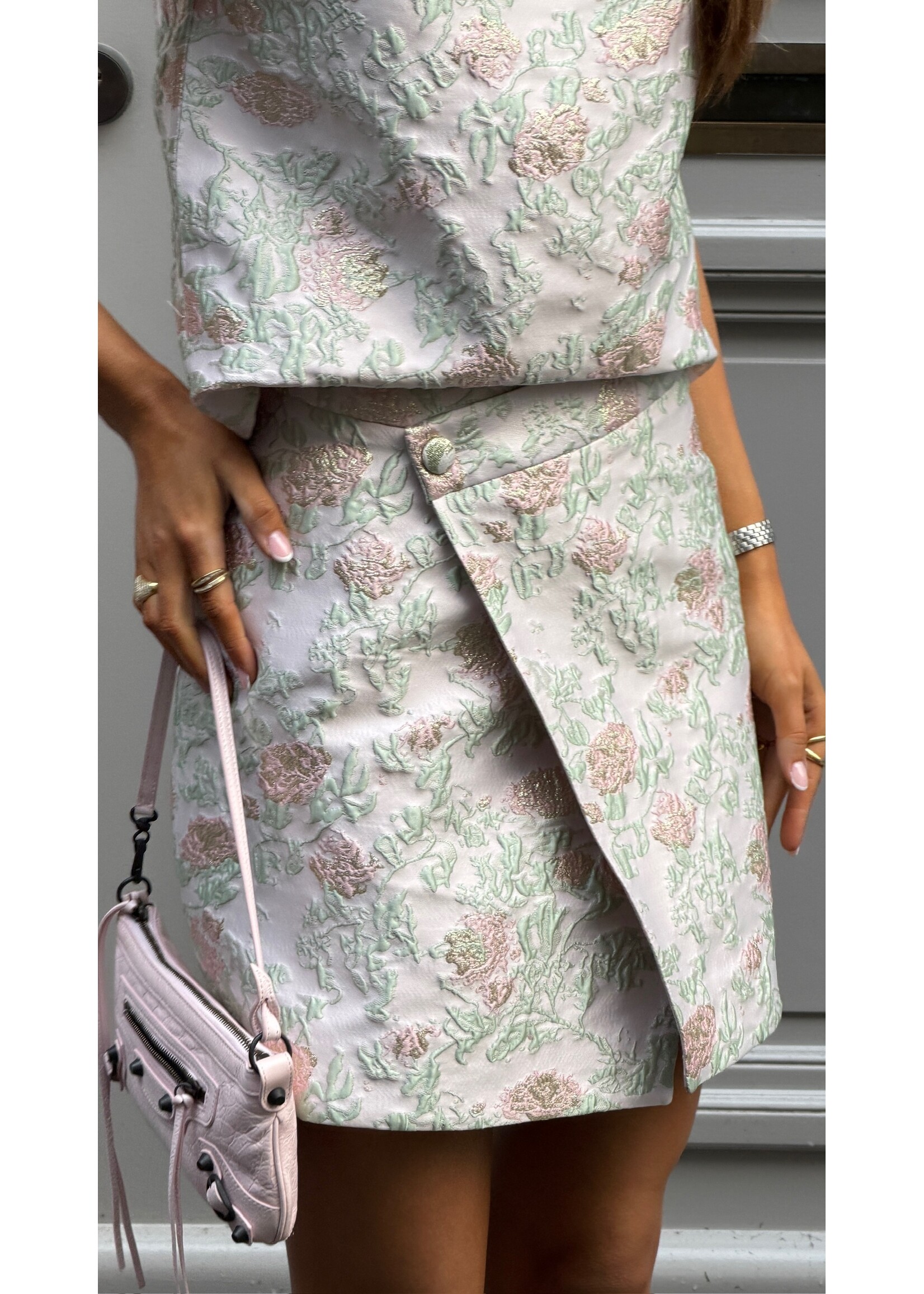 GISÈLE THE LABEL  PIPA SKIRT JACQUARD