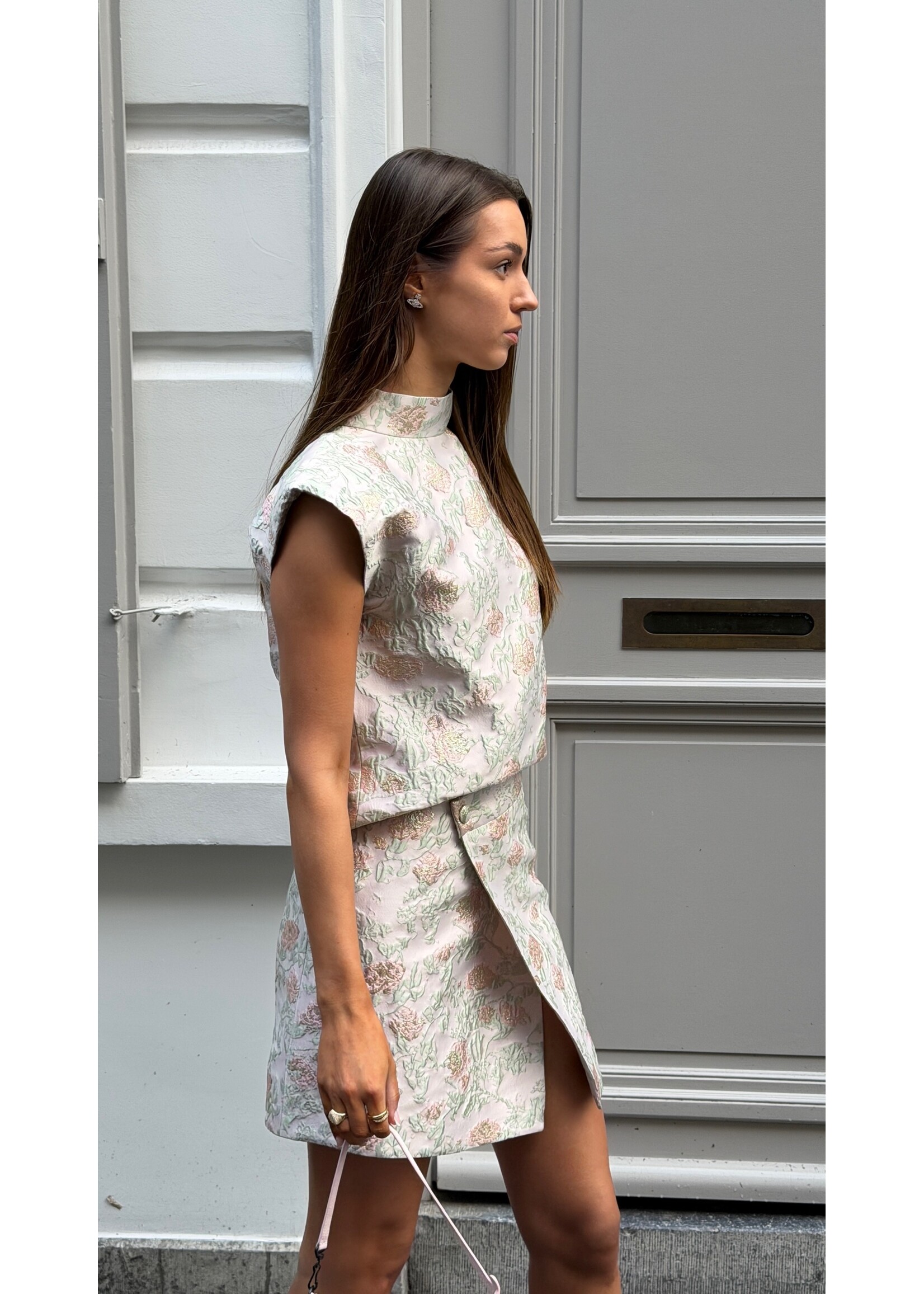 GISÈLE THE LABEL  PIPA SKIRT JACQUARD