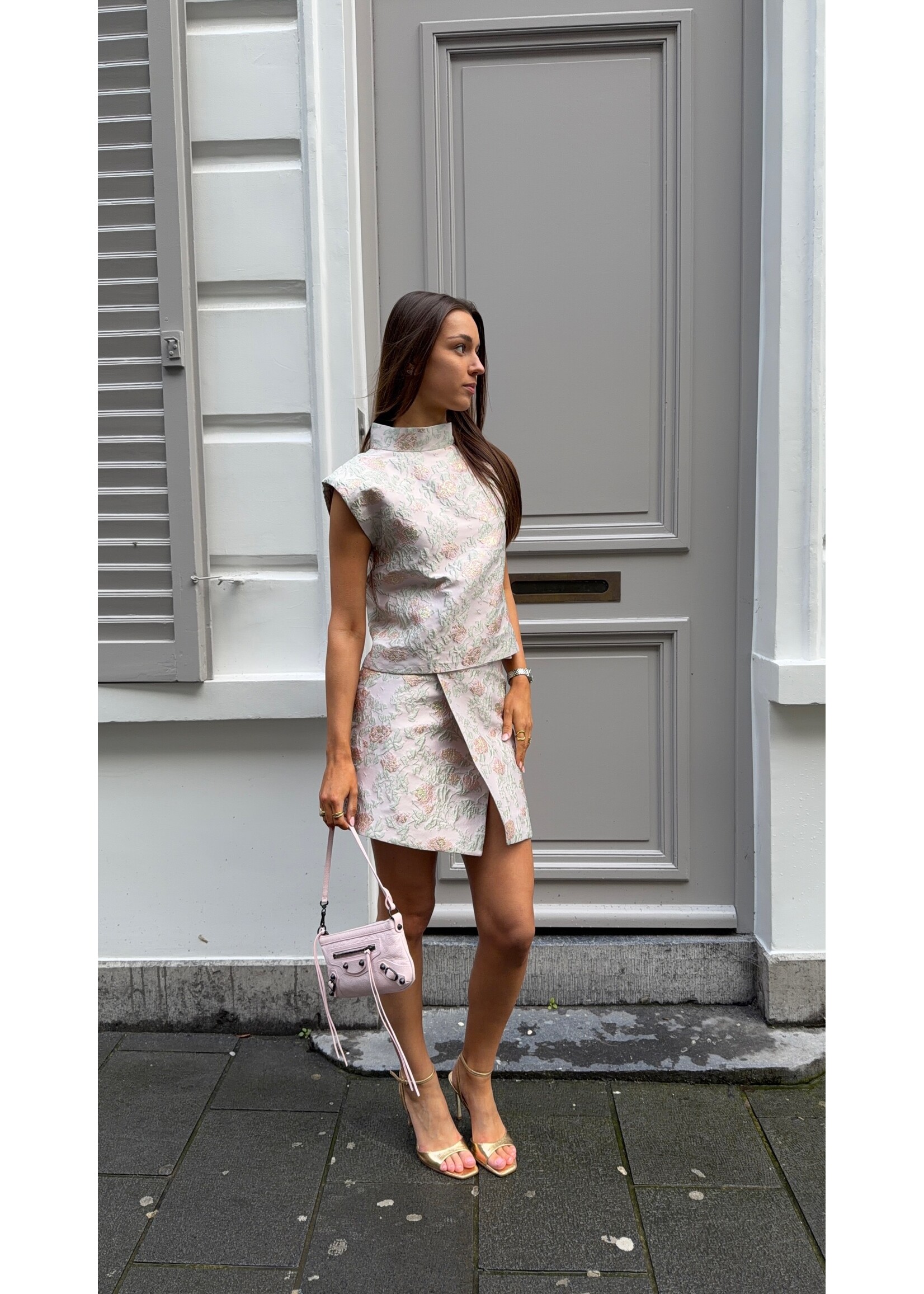 GISÈLE THE LABEL  PIPA SKIRT JACQUARD