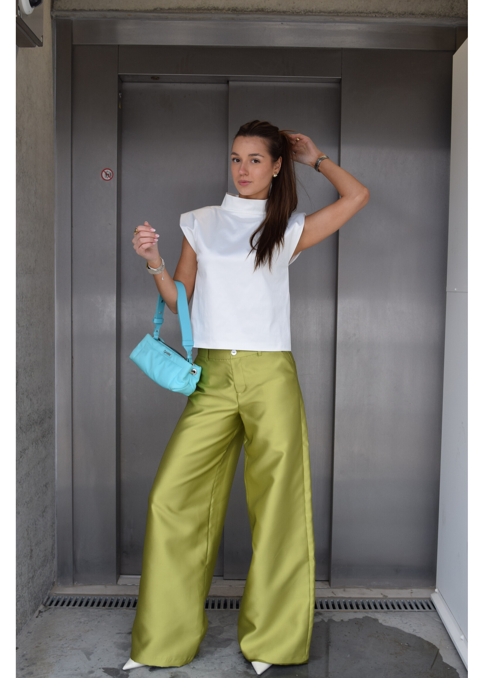 GISÈLE THE LABEL  MERLOT TROUSERS GREEN