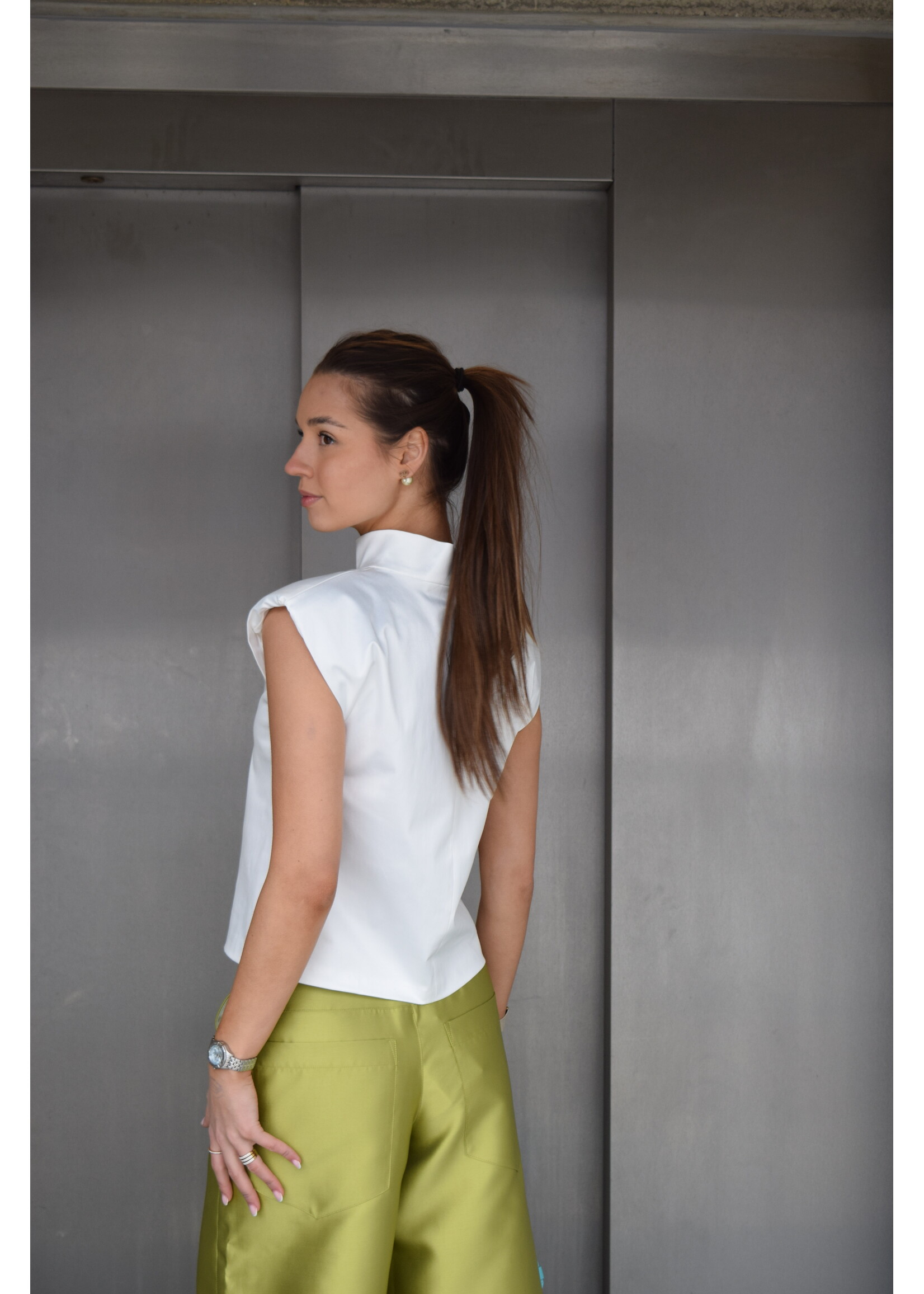 GISÈLE THE LABEL  MERLOT TROUSERS GREEN