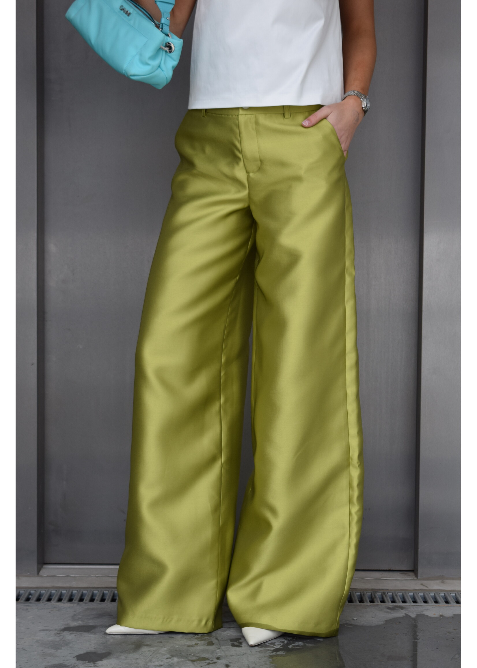 GISÈLE THE LABEL  MERLOT TROUSERS GREEN