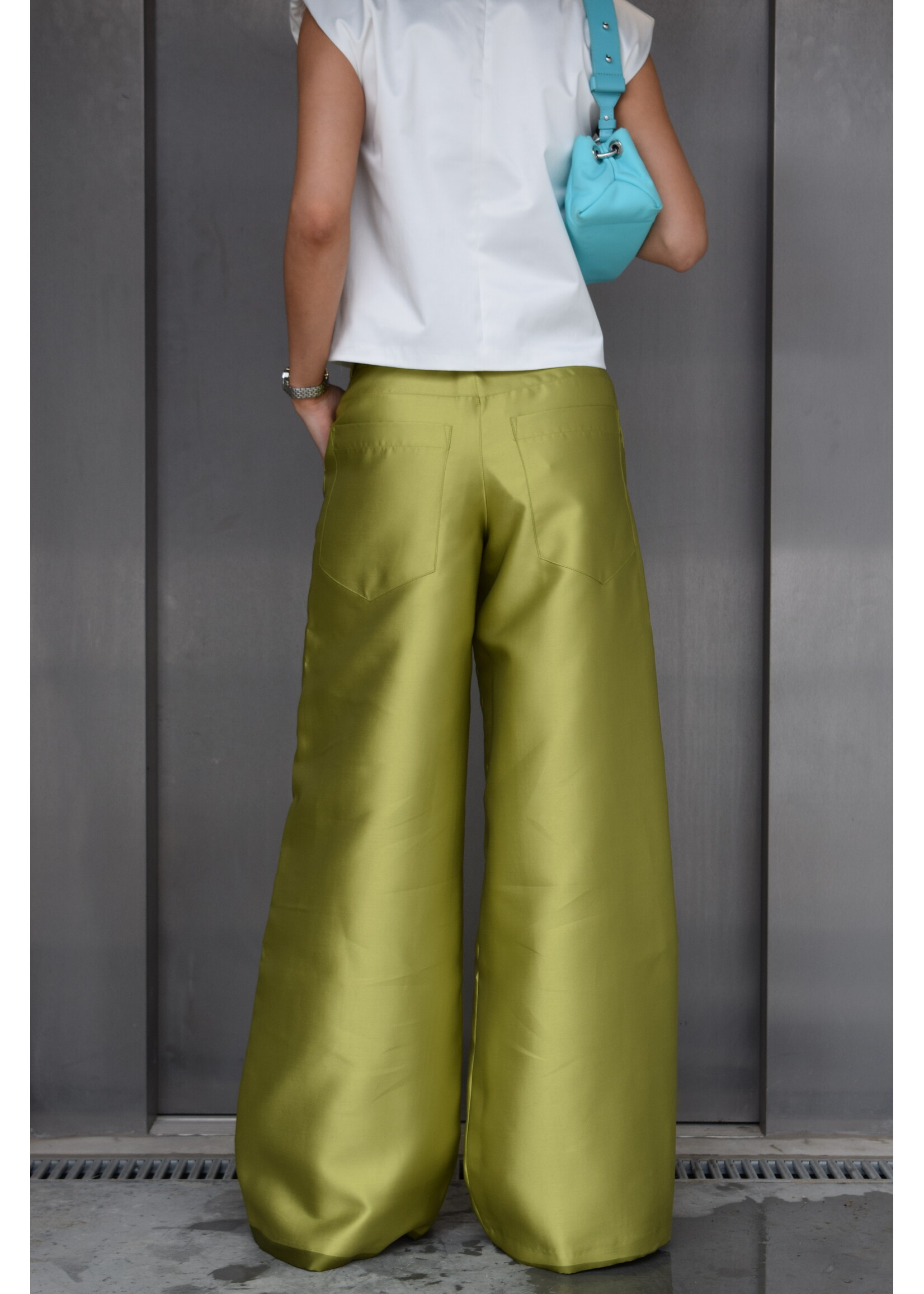 GISÈLE THE LABEL  MERLOT TROUSERS GREEN