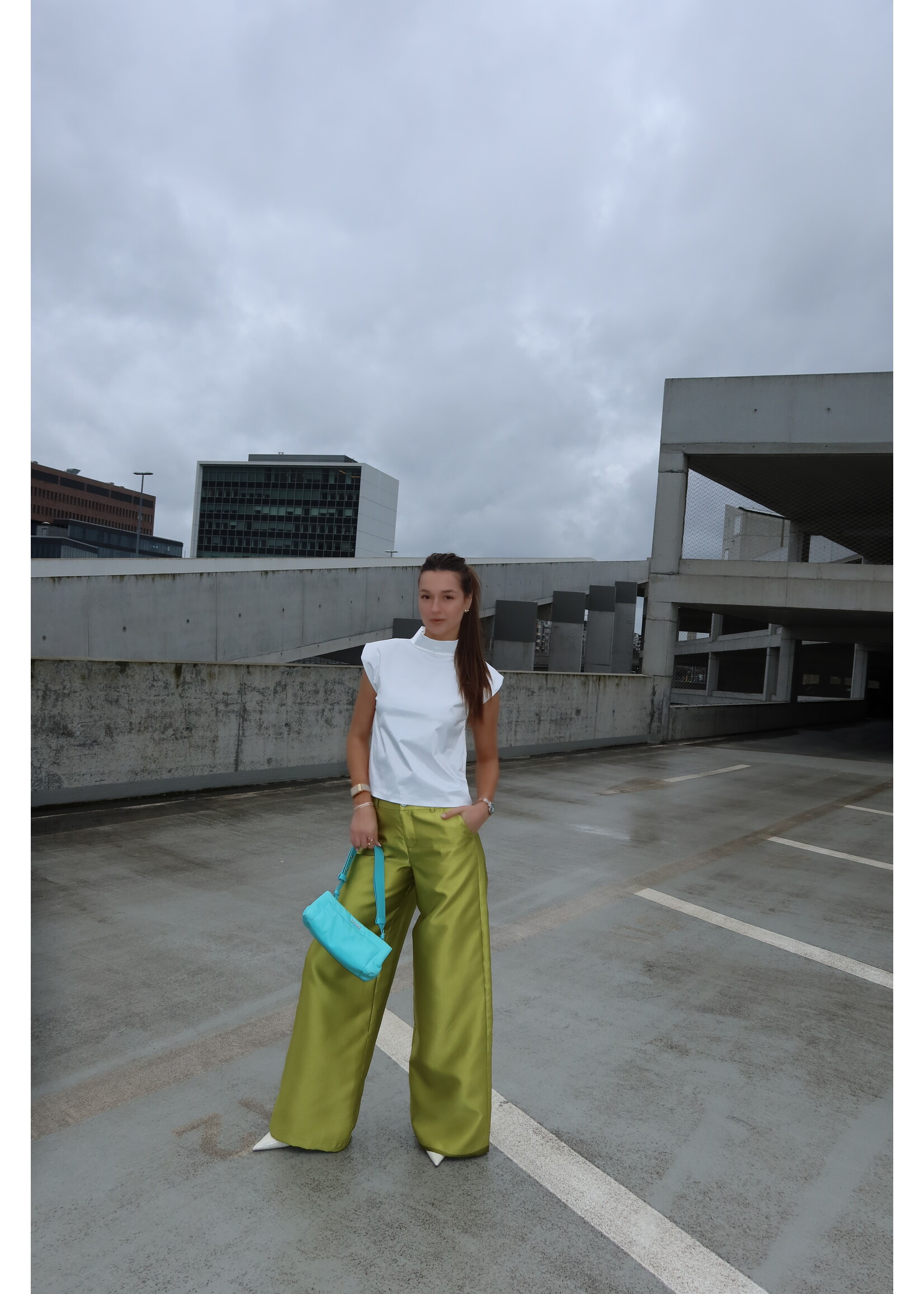 GISÈLE THE LABEL  MERLOT TROUSERS GREEN