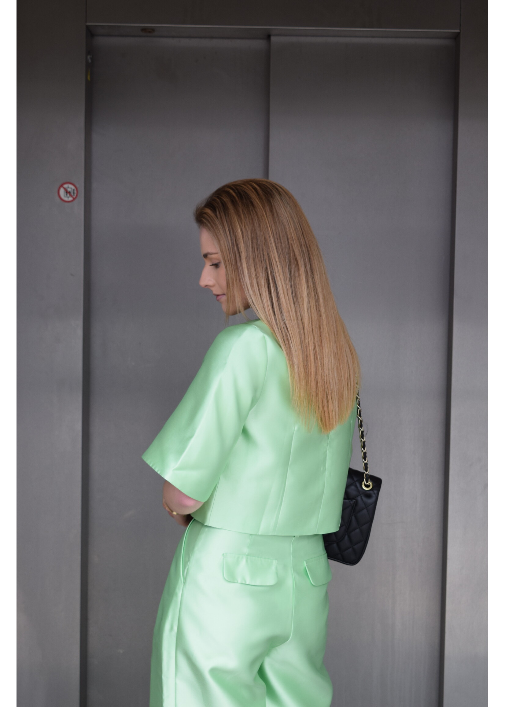 GISÈLE THE LABEL  NIA TOP MINT GREEN